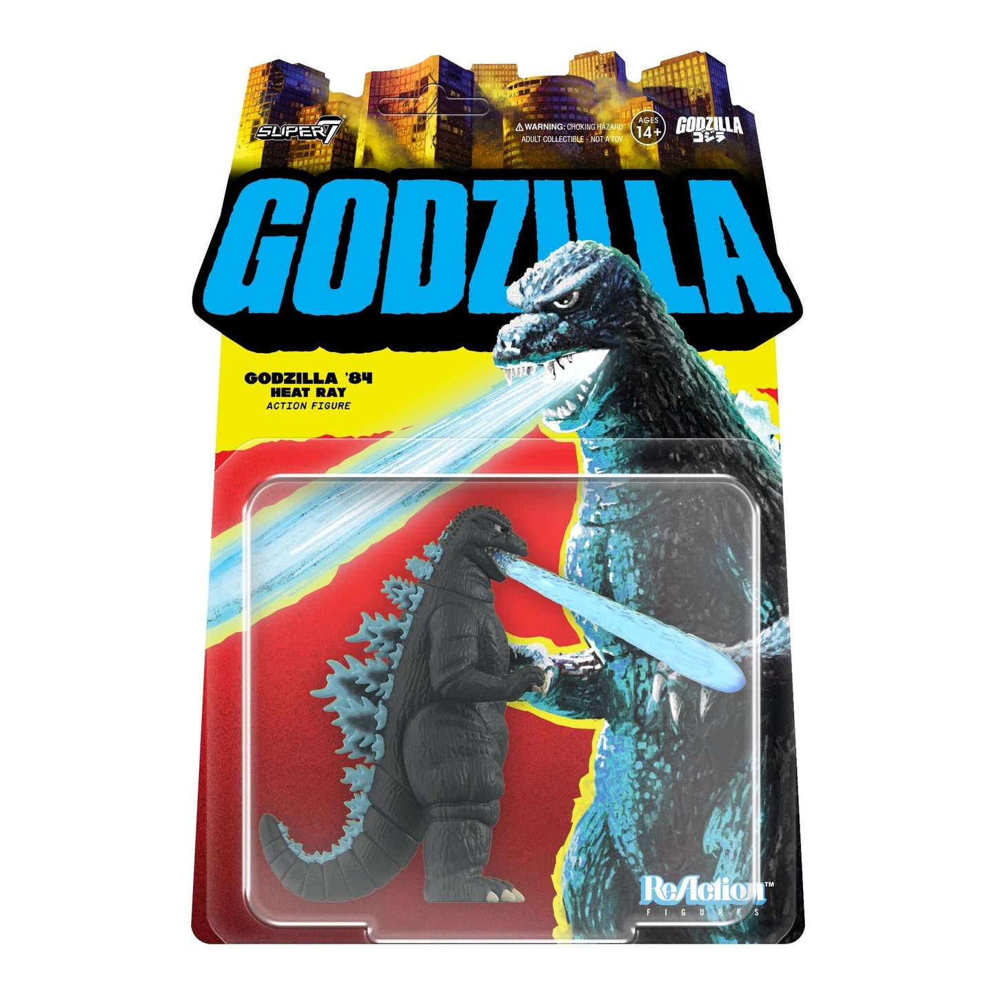 TOHO - Godzilla '84 - Heat Ray - Super7 Reaction Figure - Retro Vintage Style Action Figure