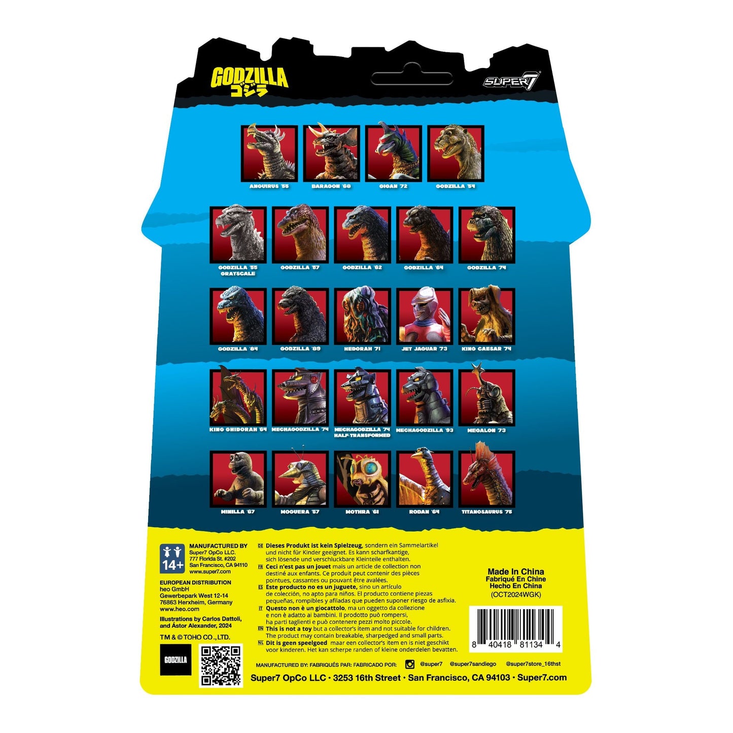 TOHO - Godzilla - Mechagodzilla '93 - Super7 Reaction Figure - Retro Vintage Action Figure