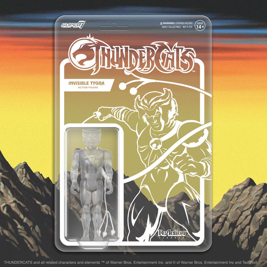 Super7 - Thundercats - Tygra - Clear Cardback Version - Reaction Vintage Retro Action Figure