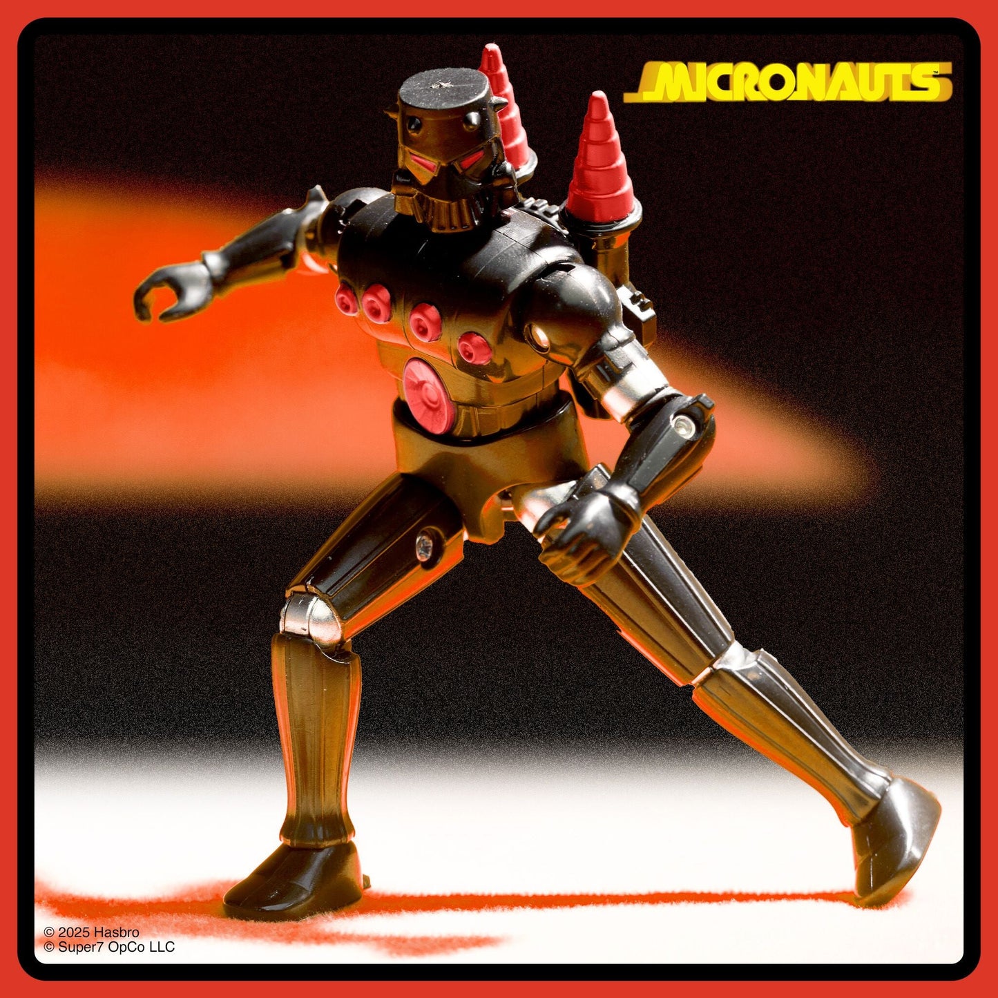 Micronauts - Baron Karza - Super7 Reaction+ Figure - Retro Vintage Style Action Figure (MEGO)