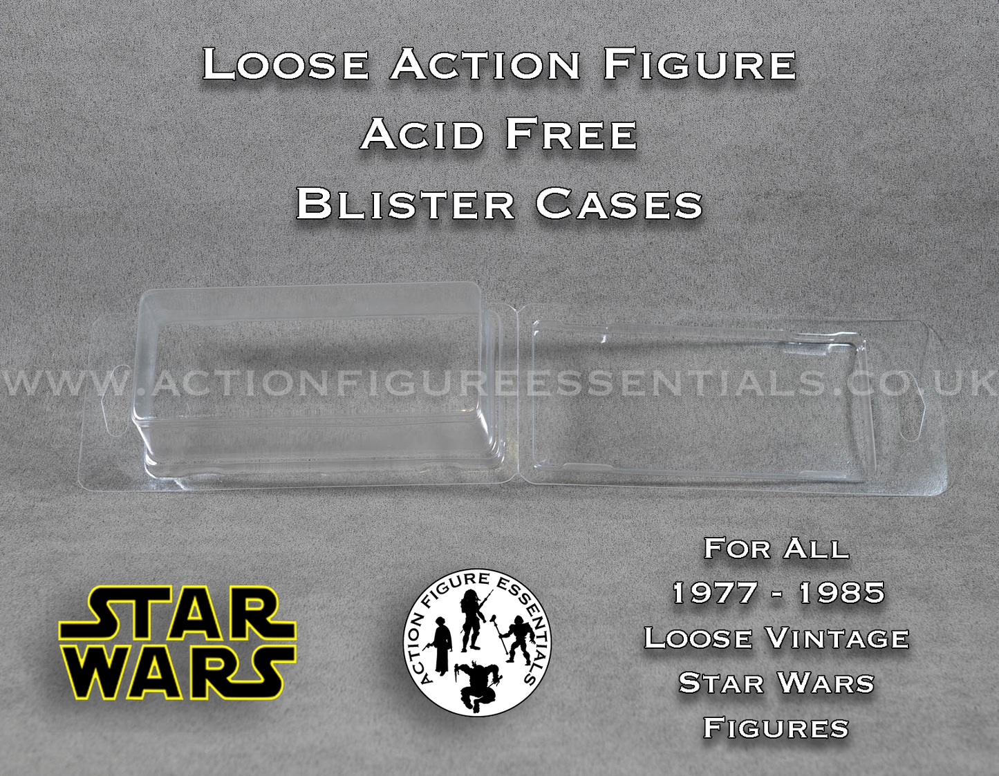 Action Figure Blister (Clamshell) Cases ACID FREE for Loose Vintage Star Wars Action Force GI Joe plus other Action Figures