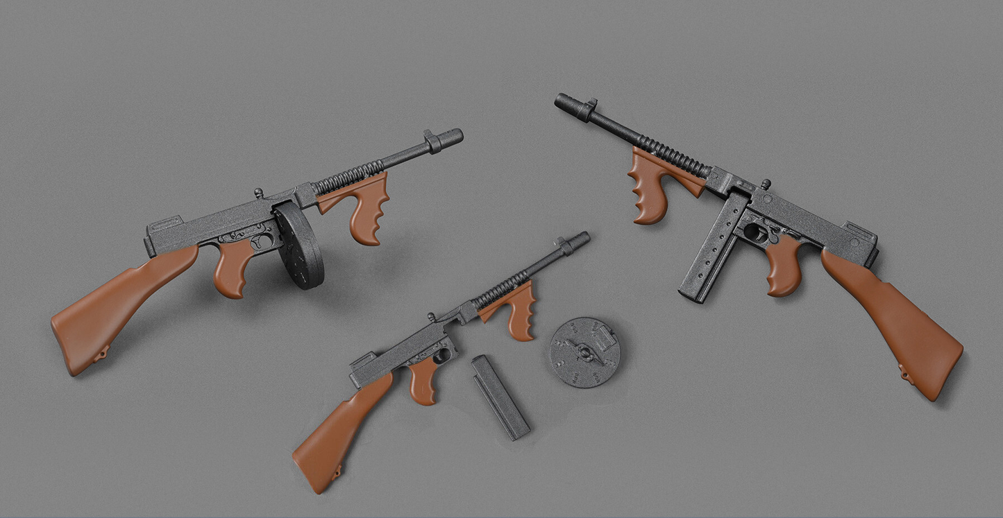 1/12 Scale Action Figure Weapons – Individual Assault Sniper Machine Gun Models for 6” Figures