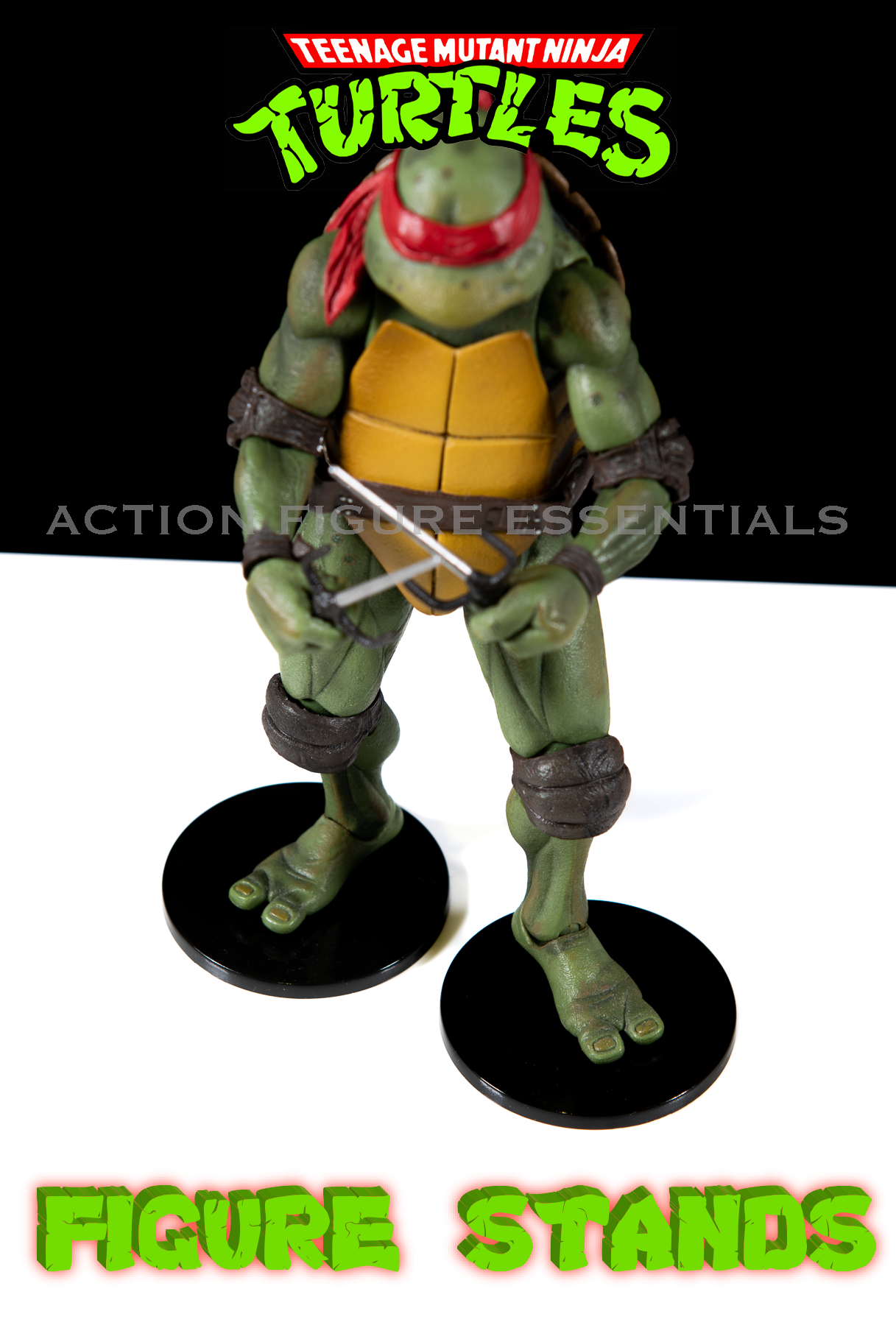 Pro Deluxe Stands for NECA TMNT Movie Teenage Mutant Ninja Turtles Action Figures - (Black)