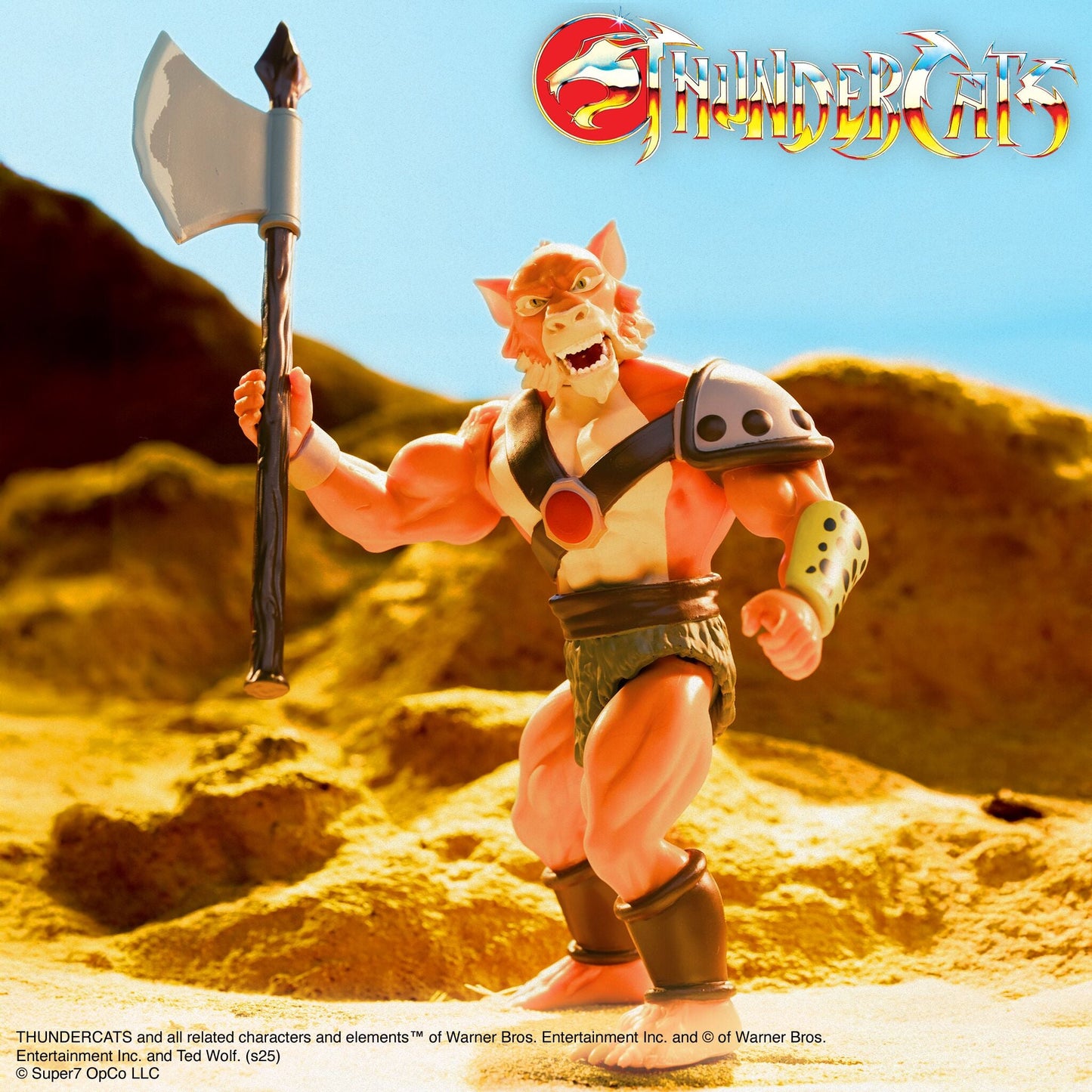 Thundercats Jackalman Vintage Line Super7 Retro Action Figure