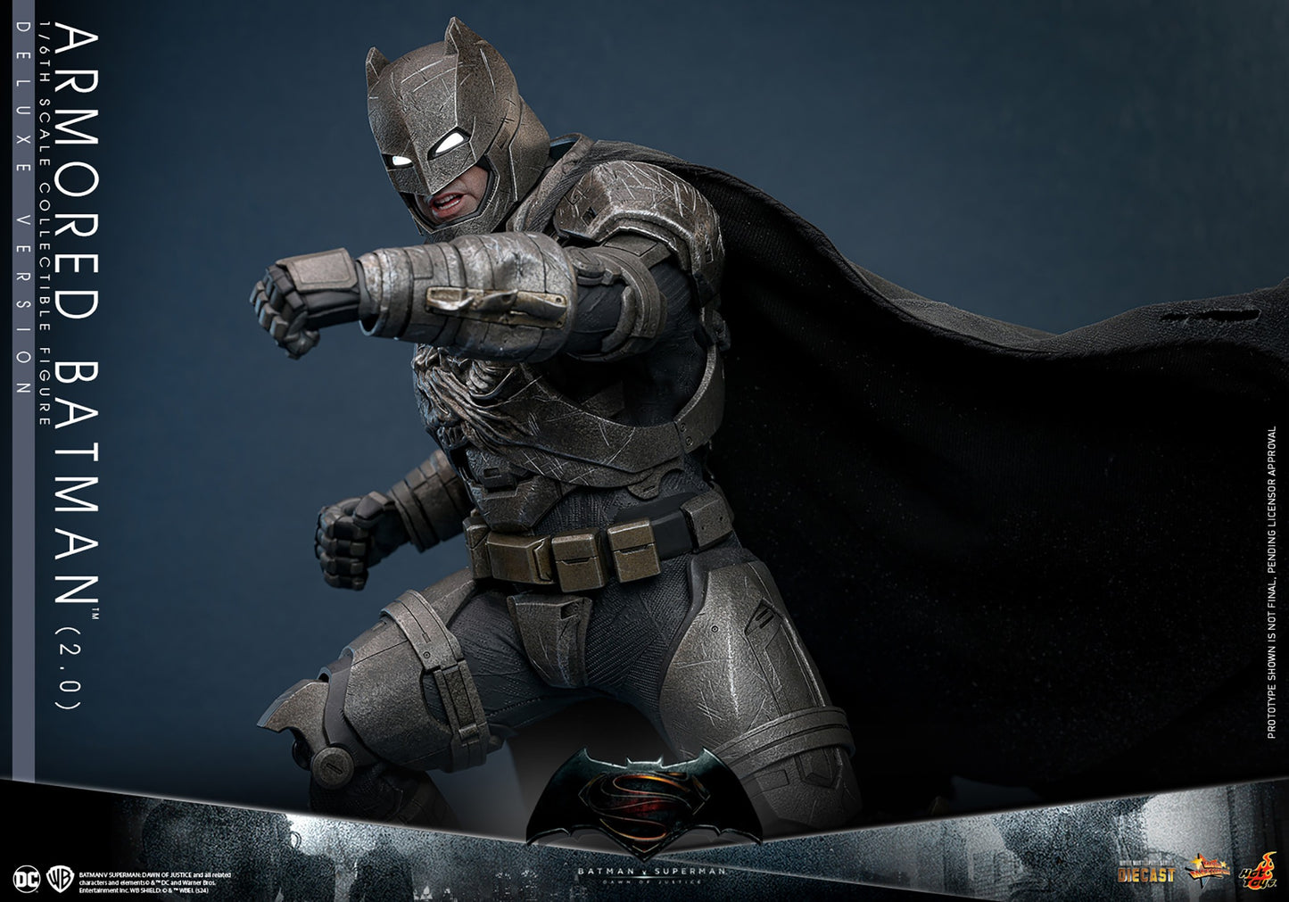 Hot Toys Armored Batman 2.0 Wired Cape Battle Damaged 1/6 Scale Part MMS743 Deluxe Zack Snyder Justice League