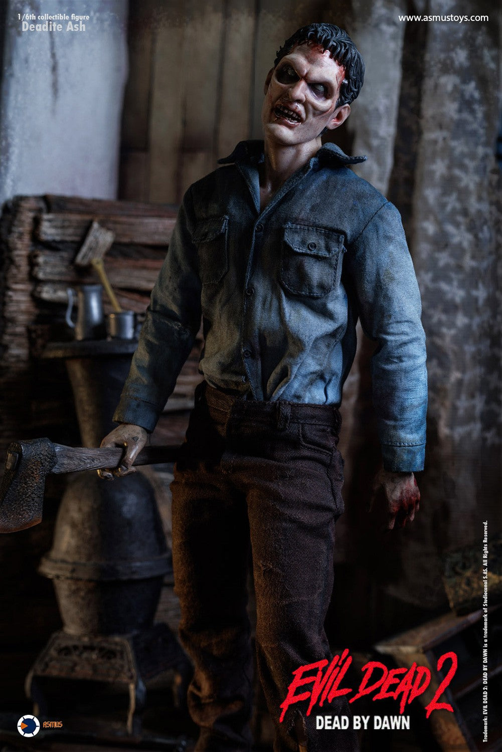 Asmus - Deadite Ash - Evil Dead 2 Dead By Dawn - 1:6 Scale Action Figure