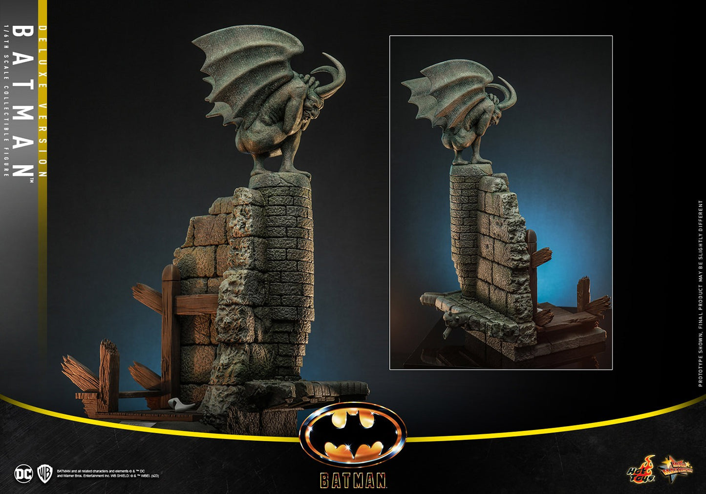 1989 Batman Hot Toys Chapel Roof Diorama Display Base Stand MMS693 1/6 Scale Parts