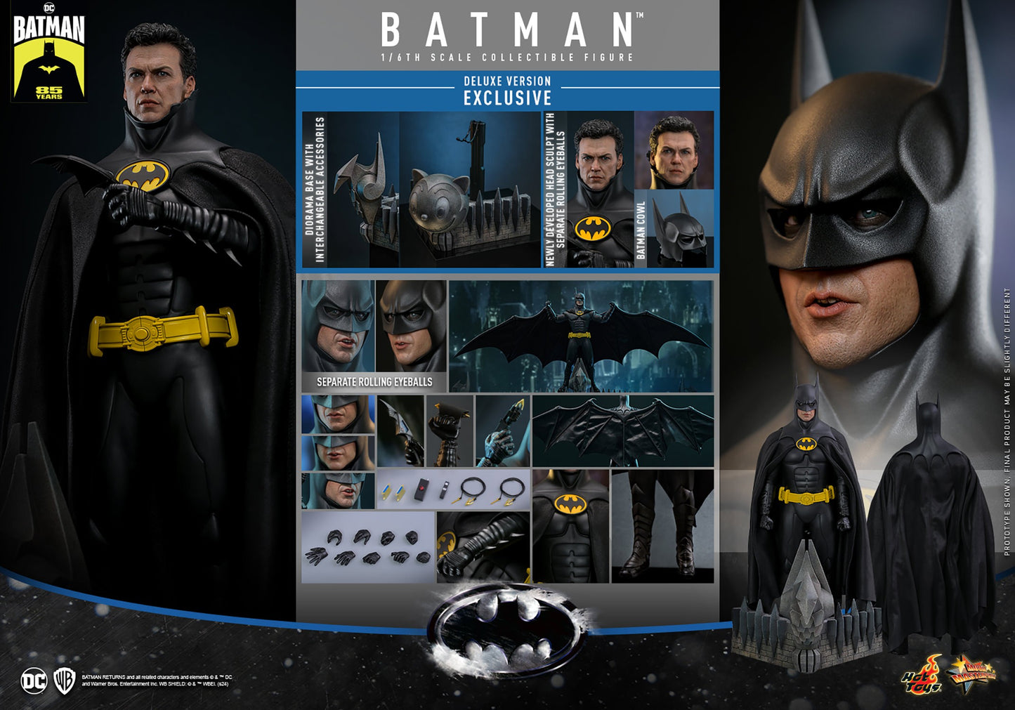 Hot Toys - š¦ Batman - Batman Returns Deluxe Exclusive Edition - MMS770 - 1:6 Scale DC Action Figure