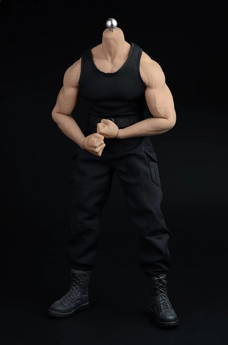 1/6 Scale Male Tactical Outfit Sets – Military Green & Black Combat Clothing with Boots for 12” Action Figures