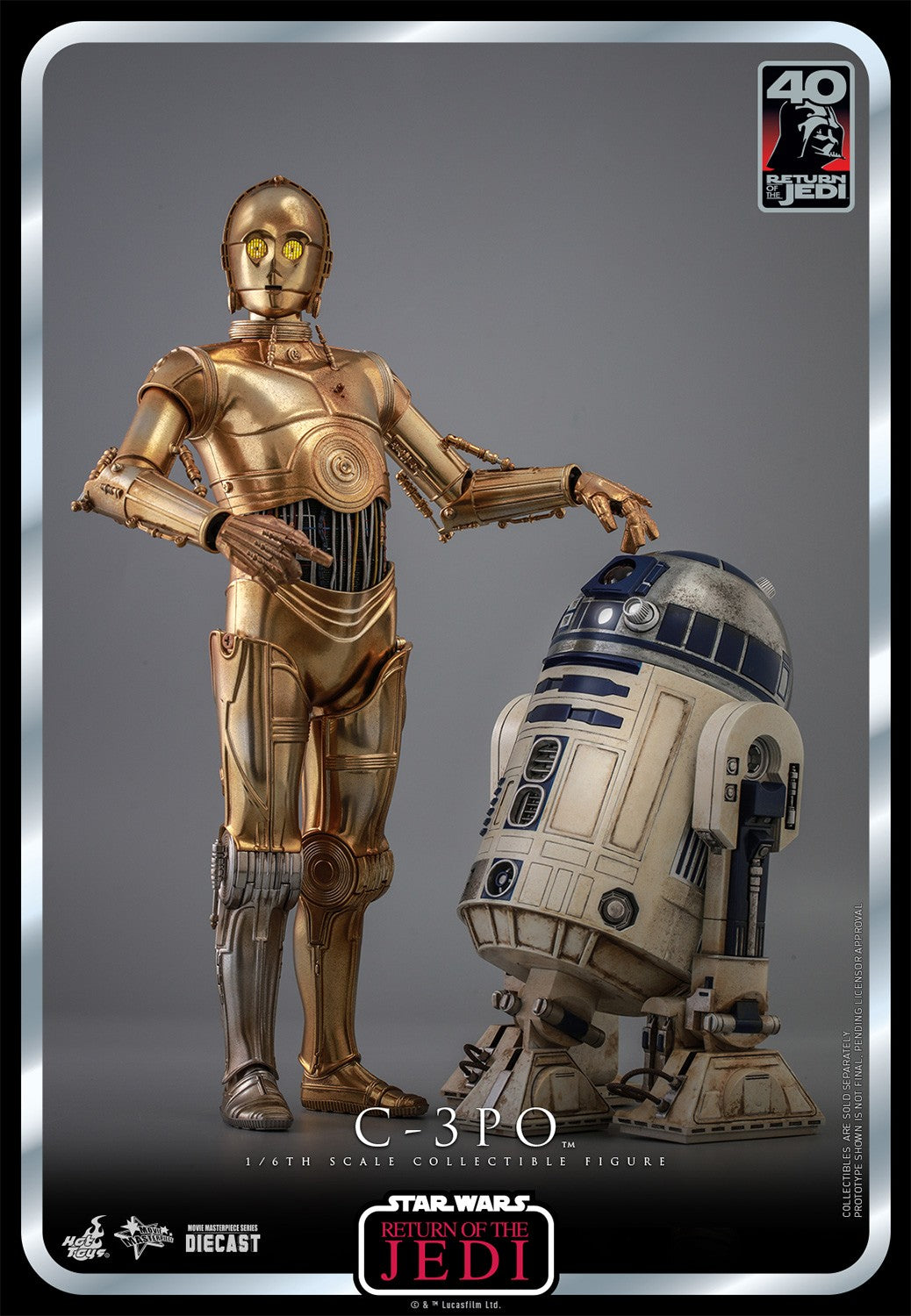 Hot Toys 1:6 - C-3P0 (C3P0) (See-Threepio) - Return of The Jedi - 40th Anniversary - MMS701D56 - Star Wars