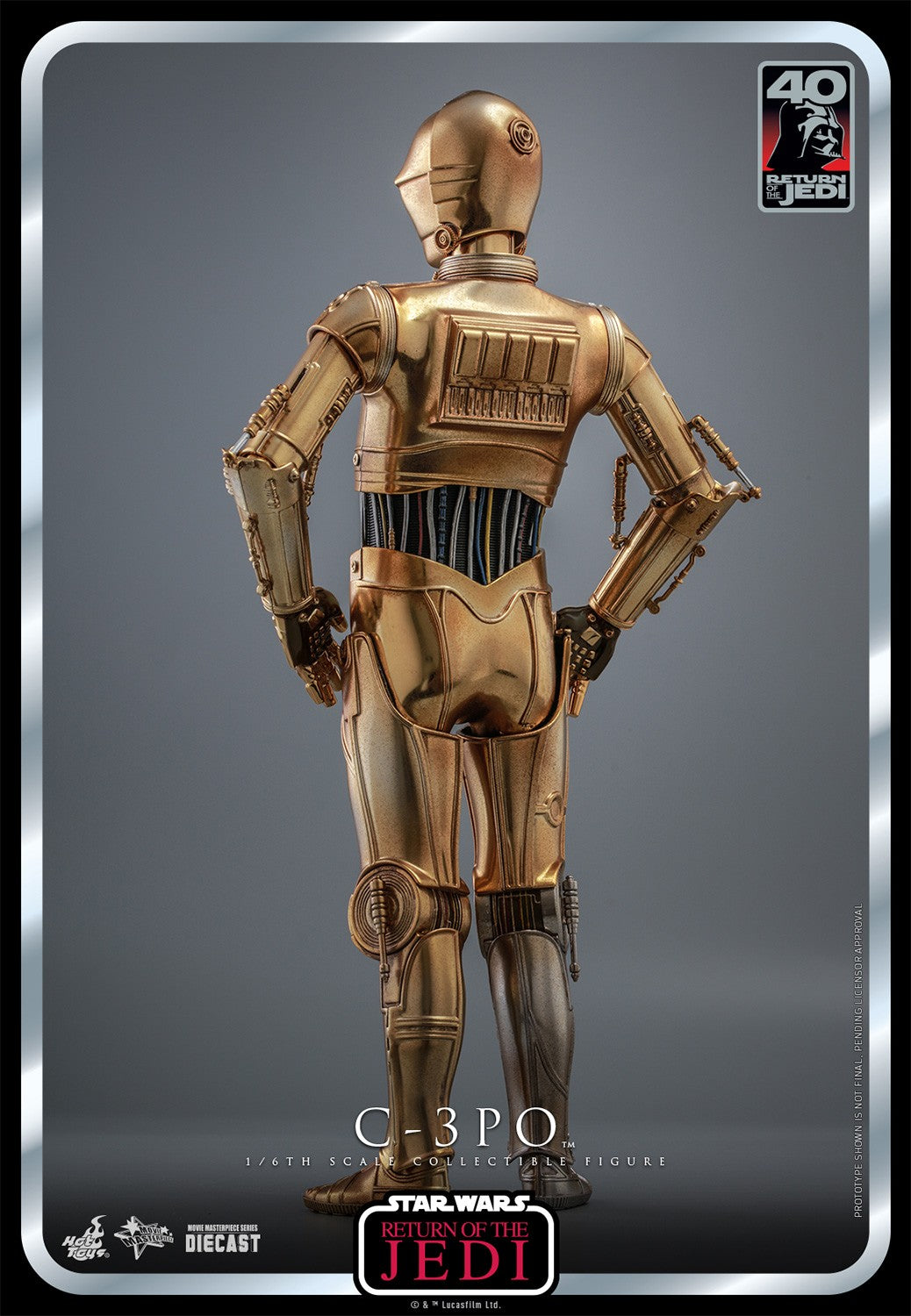 Hot Toys 1:6 - C-3P0 (C3P0) (See-Threepio) - Return of The Jedi - 40th Anniversary - MMS701D56 - Star Wars