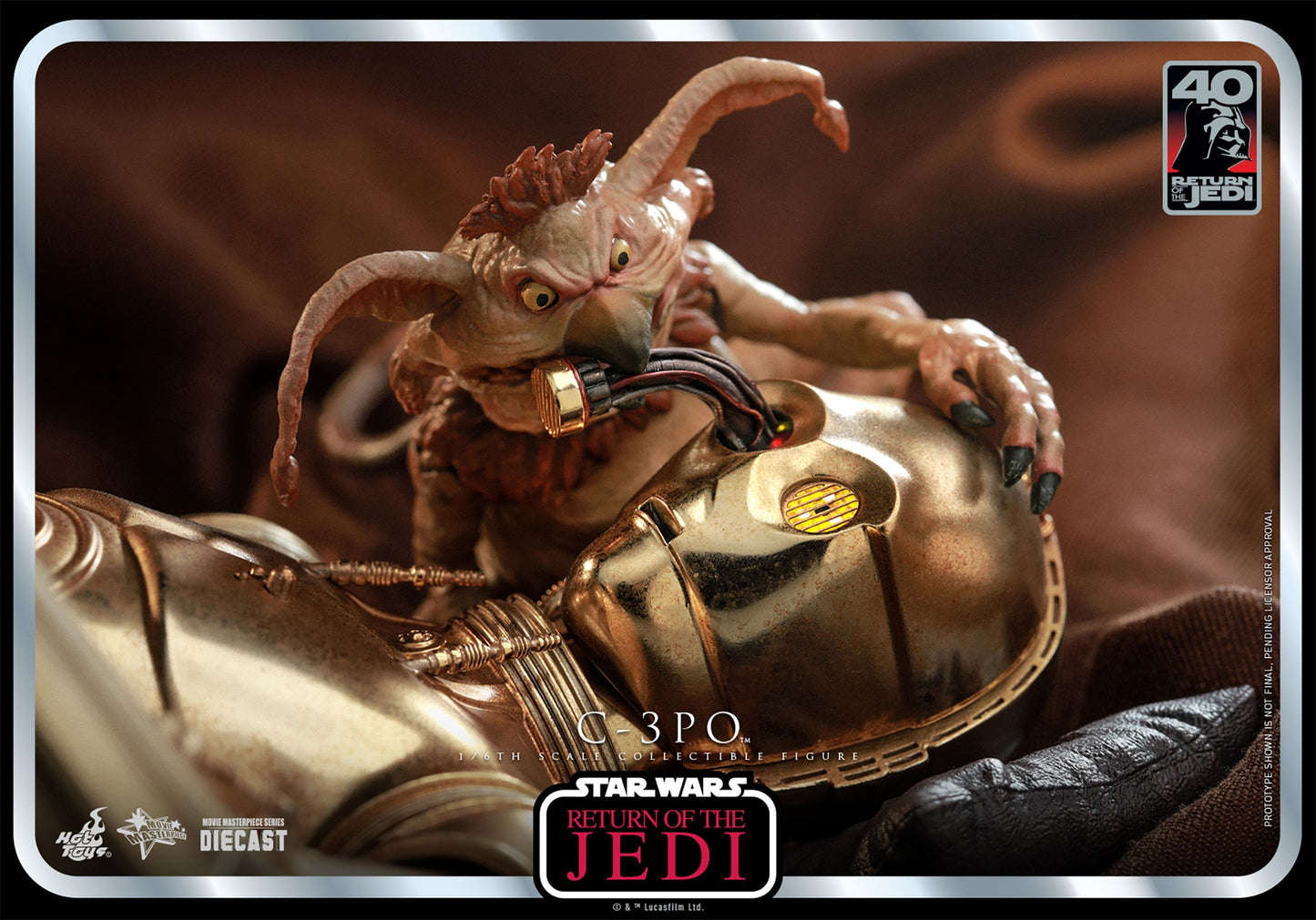 Hot Toys 1:6 - C-3P0 (C3P0) (See-Threepio) - Return of The Jedi - 40th Anniversary - MMS701D56 - Star Wars
