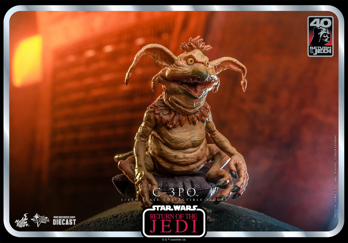 Hot Toys 1:6 - C-3P0 (C3P0) (See-Threepio) - Return of The Jedi - 40th Anniversary - MMS701D56 - Star Wars
