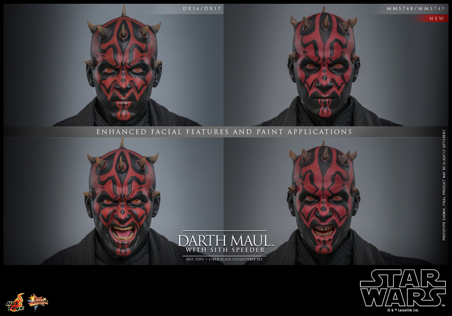 Hot Toys - Darth Maul - With Sith Speeder - Star Wars - EP1 - MMS749 - 1:6 Scale Action Figure