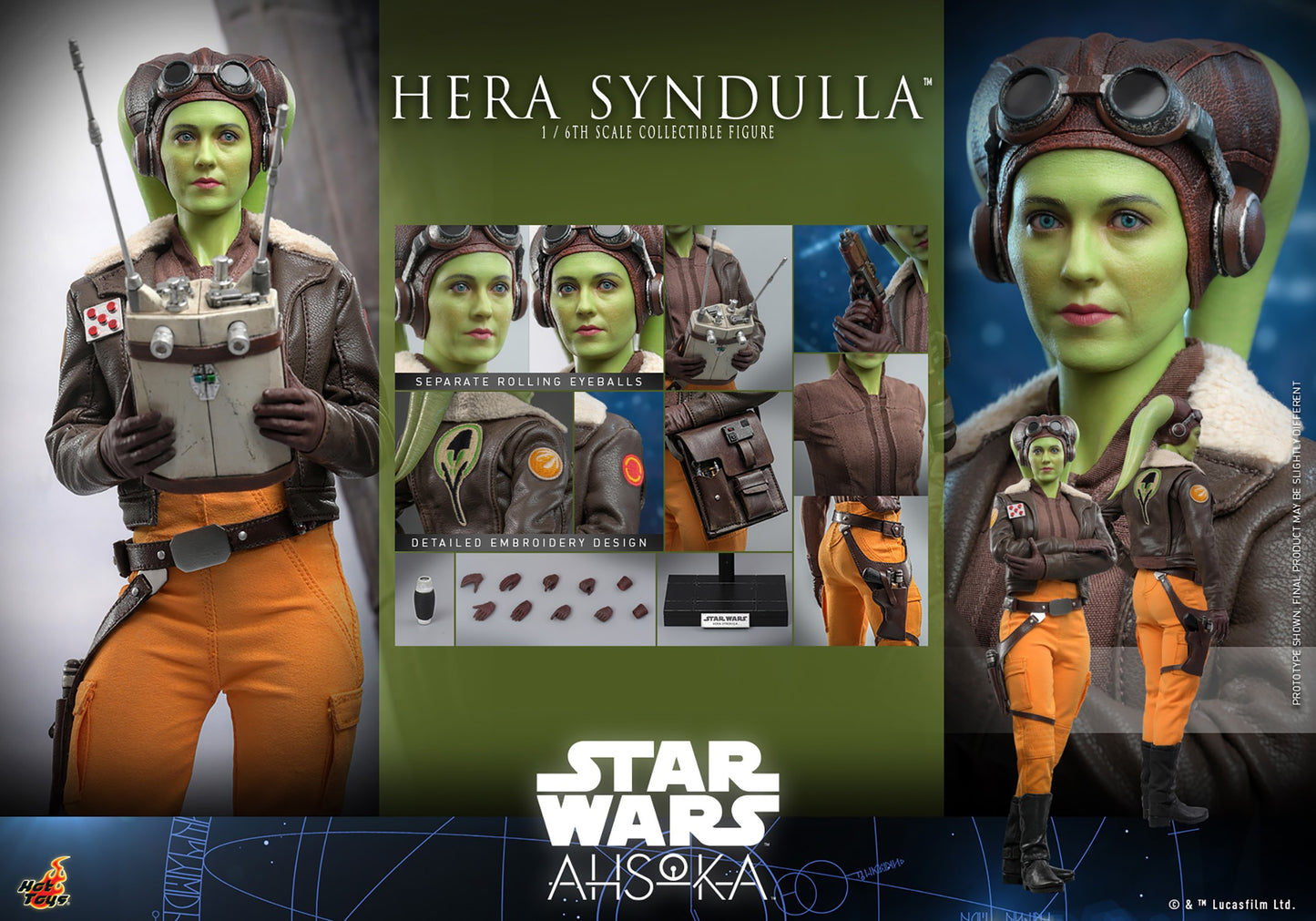 Hot Toys - Hera Syndulla - Star Wars - TMS113 - Ahsoka - 1:6 Scale Action Figure