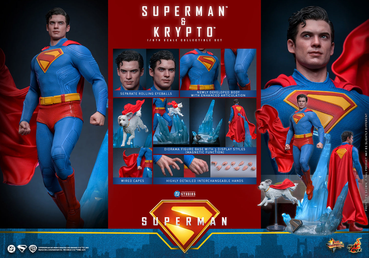 Hot Toys - Superman & Krypto - MMS812 - 1:6 Scale Figure Set