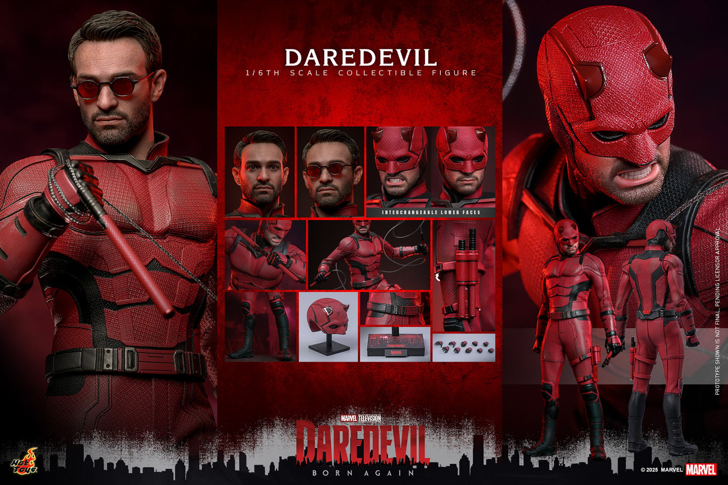 Hot Toys TMS154 Daredevil Born Again Daredevil 1/6 Scale Collectible Figure ā Factory-Sealed Shipper Included