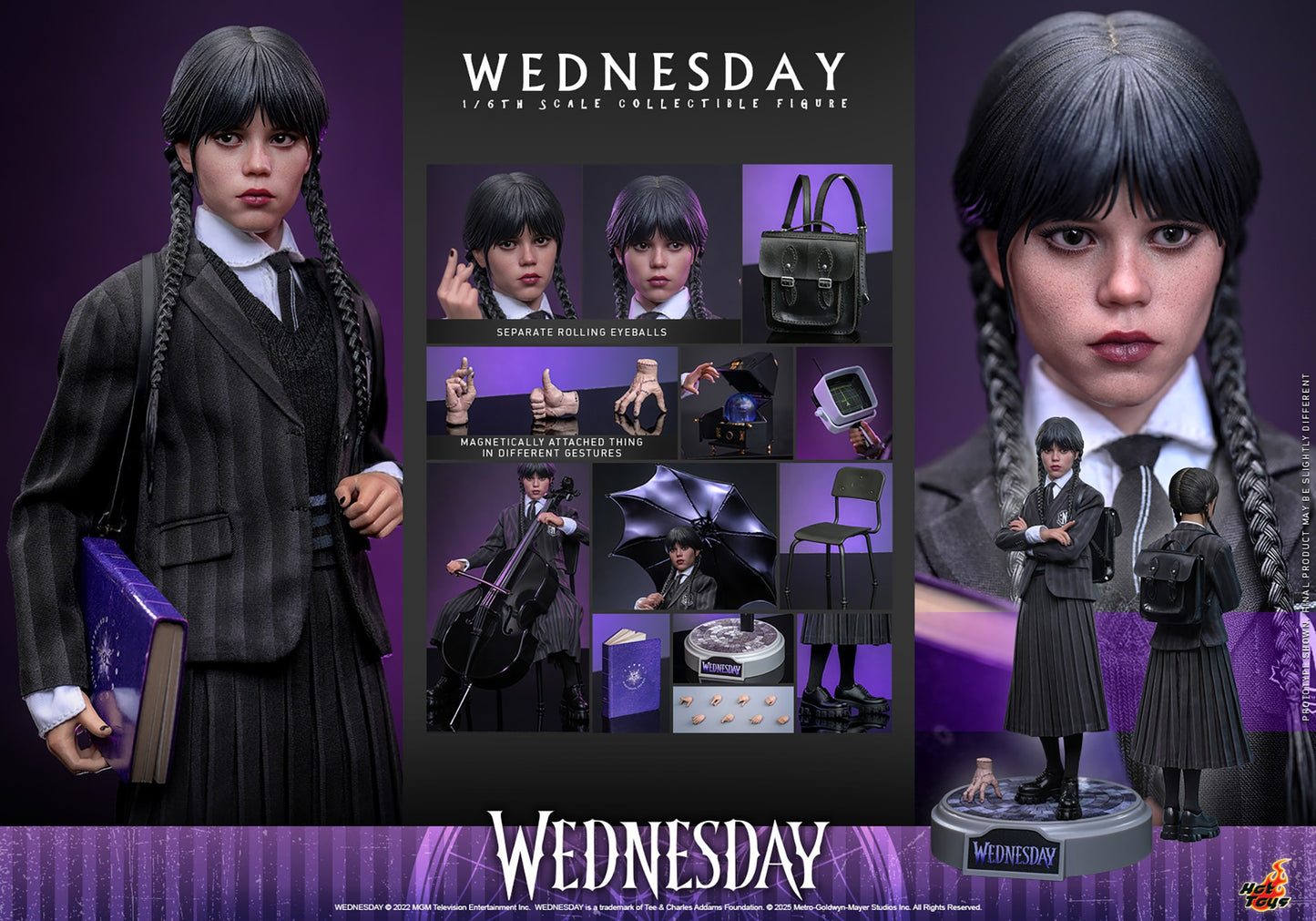 Hot Toys - Wednesday (Jenna Ortega) The Addams Family - TMS135 - 1:6 Scale - Netflix