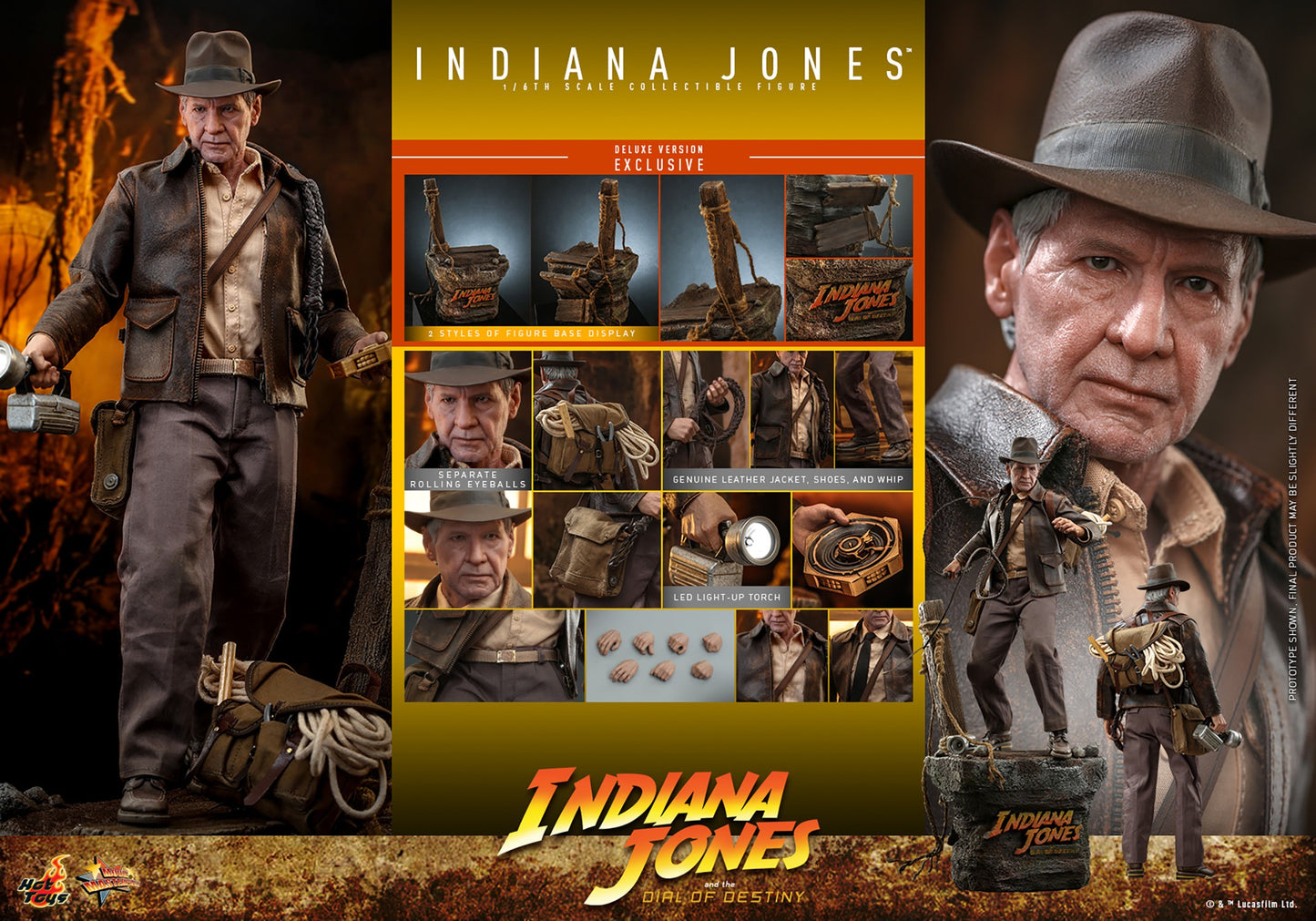 Hot Toys - Indiana Jones - Deluxe Version - MMS717 - 1:6 Scale Action Figure Deluxe Set