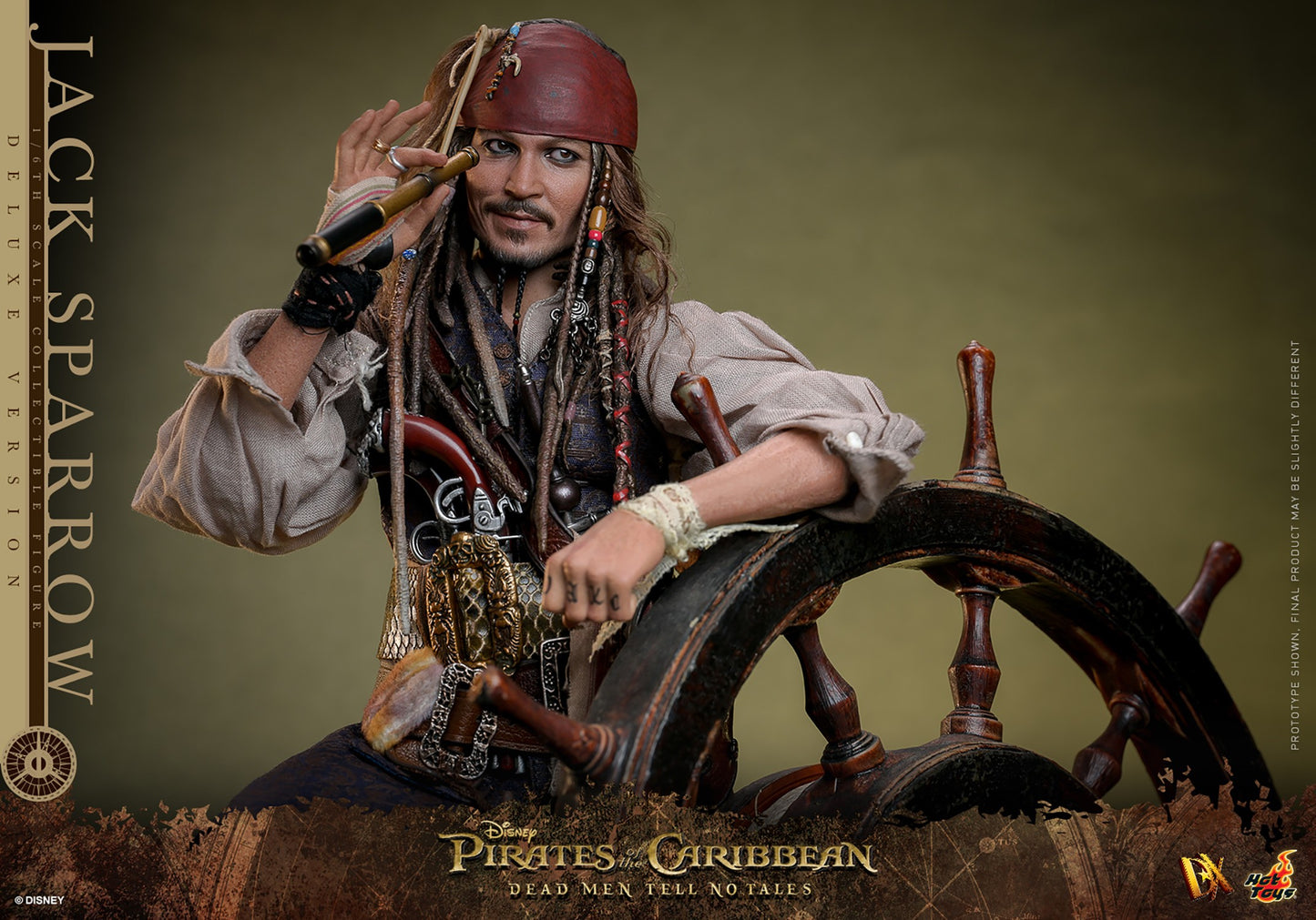 Hot Toys - Jack Sparrow - Deluxe Version - POTC - DMTNT -DX38 - 1:6 Scale Action Figure