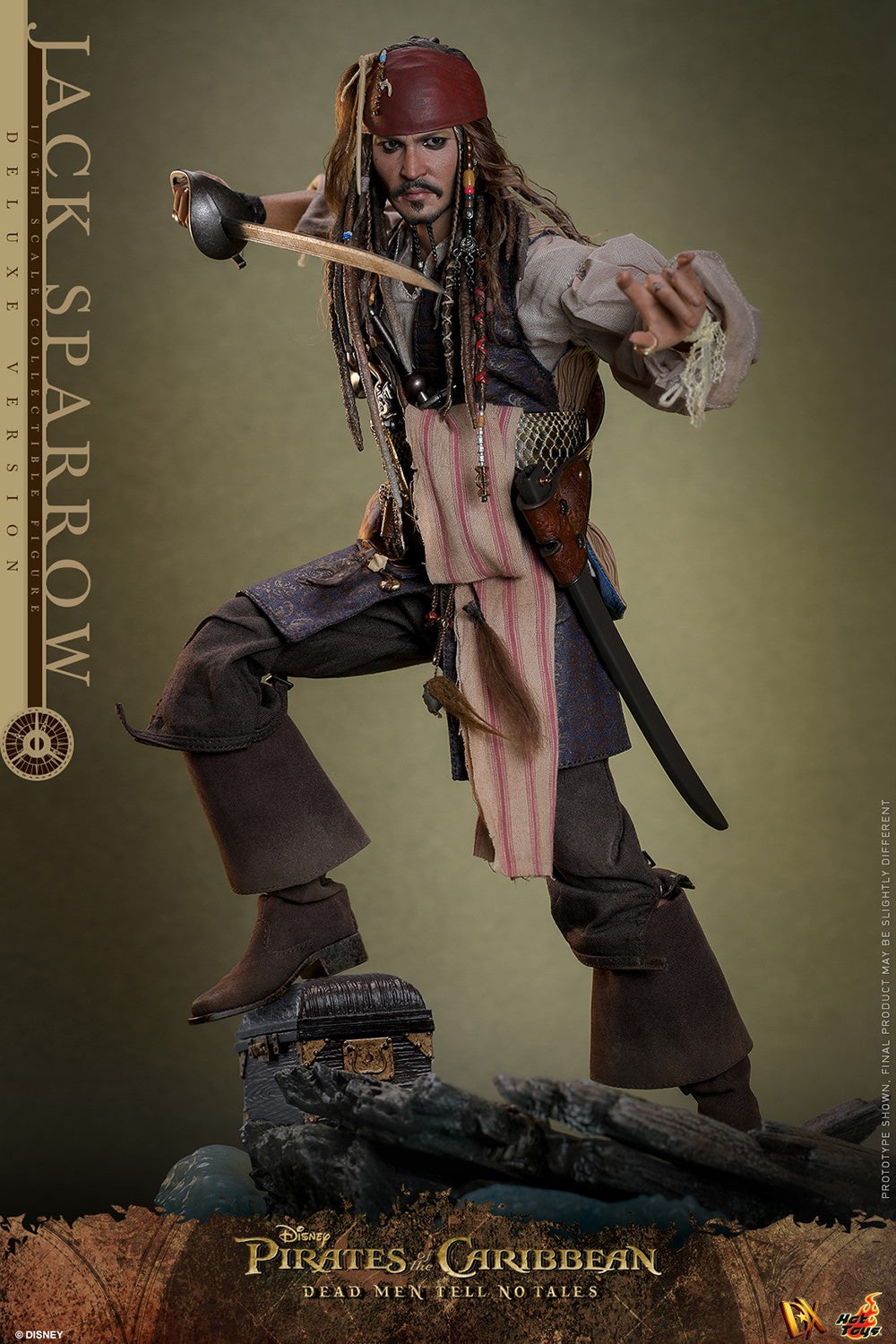 Hot Toys - Jack Sparrow - Deluxe Version - POTC - DMTNT -DX38 - 1:6 Scale Action Figure