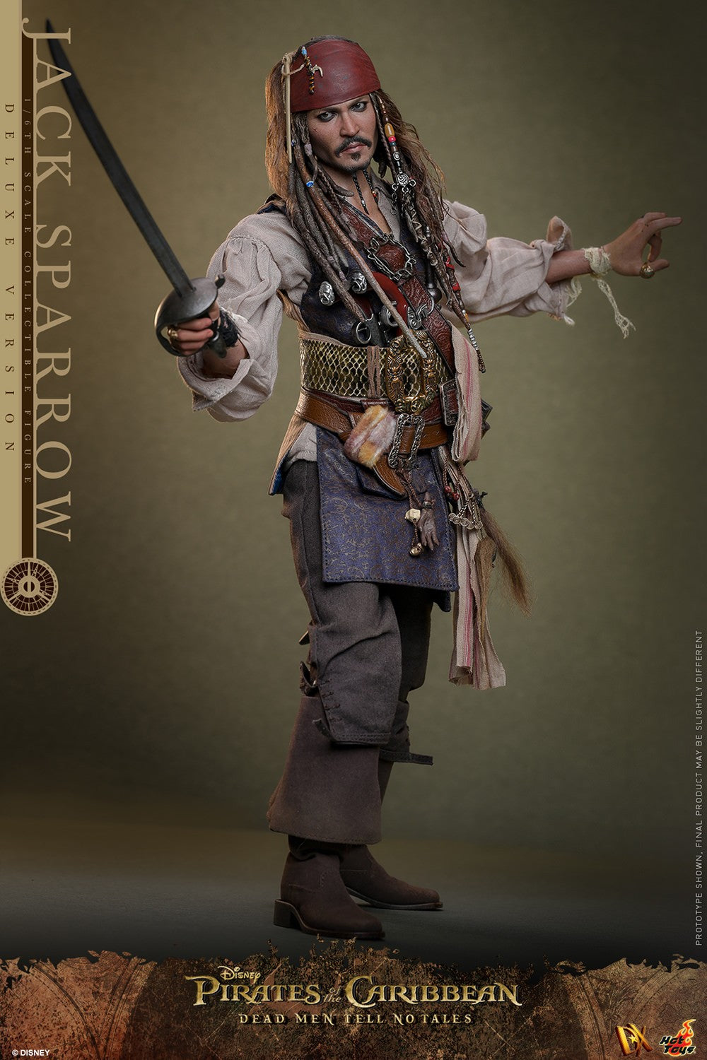 Hot Toys - Jack Sparrow - Deluxe Version - POTC - DMTNT -DX38 - 1:6 Scale Action Figure