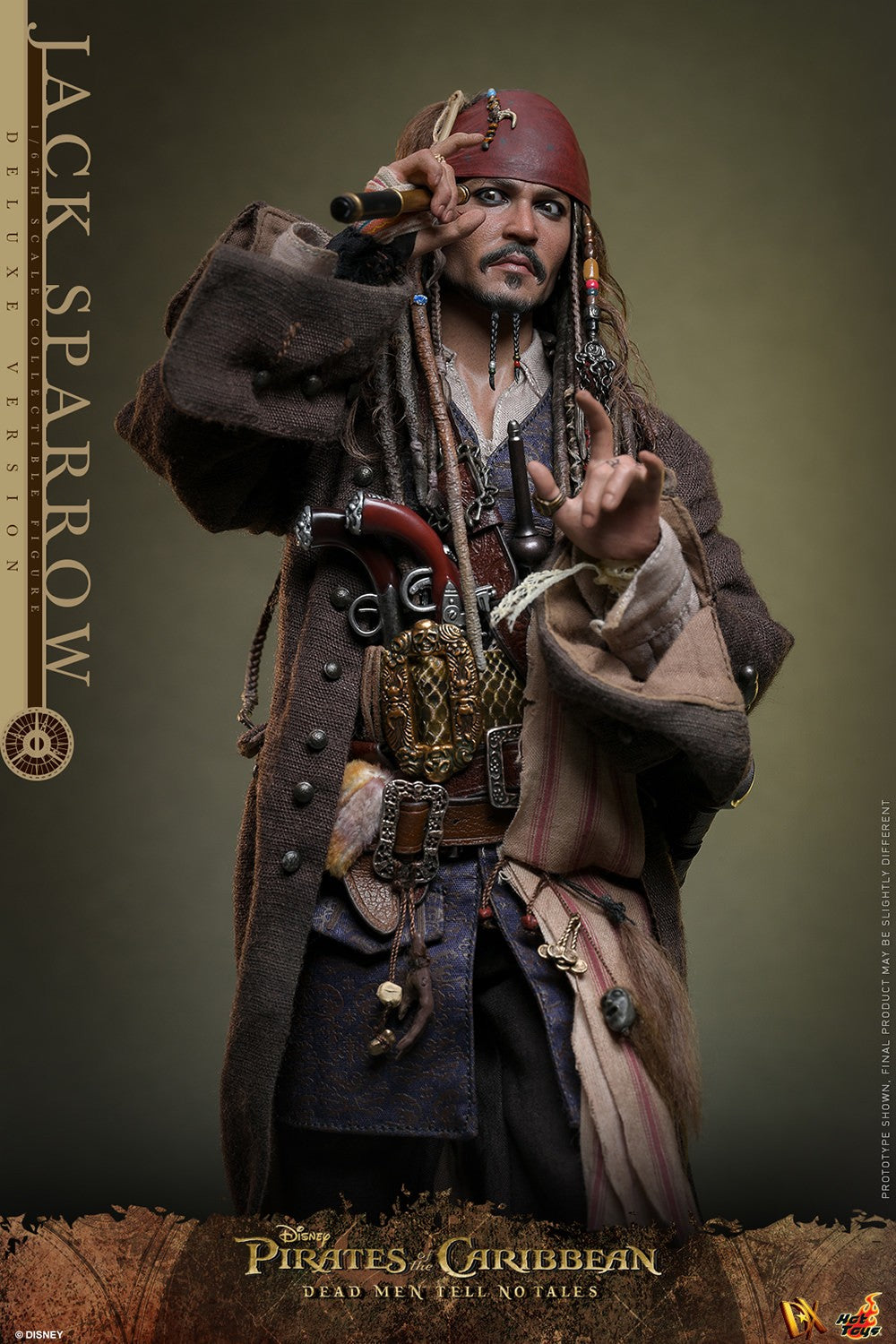 Hot Toys - Jack Sparrow - Deluxe Version - POTC - DMTNT -DX38 - 1:6 Scale Action Figure