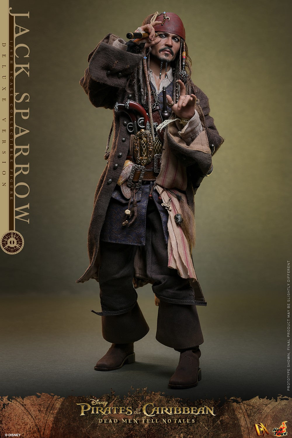 Hot Toys - Jack Sparrow - Deluxe Version - POTC - DMTNT -DX38 - 1:6 Scale Action Figure