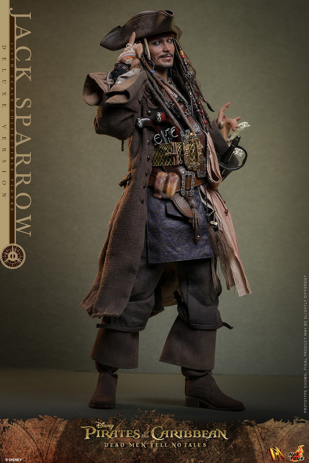 Hot Toys - Jack Sparrow - Deluxe Version - POTC - DMTNT -DX38 - 1:6 Scale Action Figure
