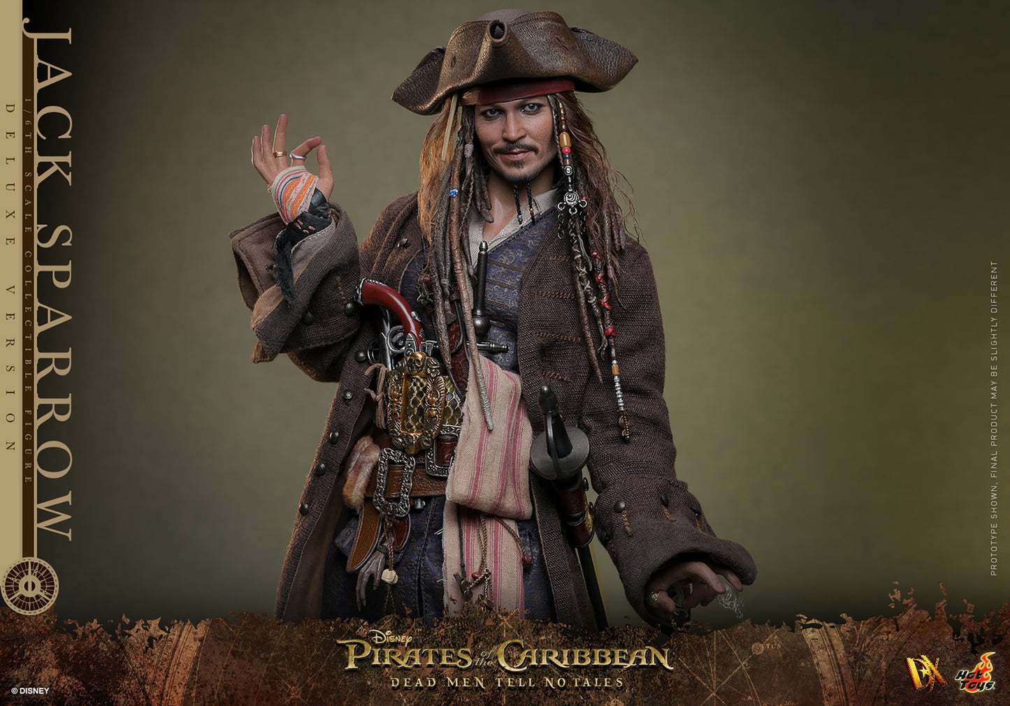 Hot Toys - Jack Sparrow - Deluxe Version - POTC - DMTNT -DX38 - 1:6 Scale Action Figure