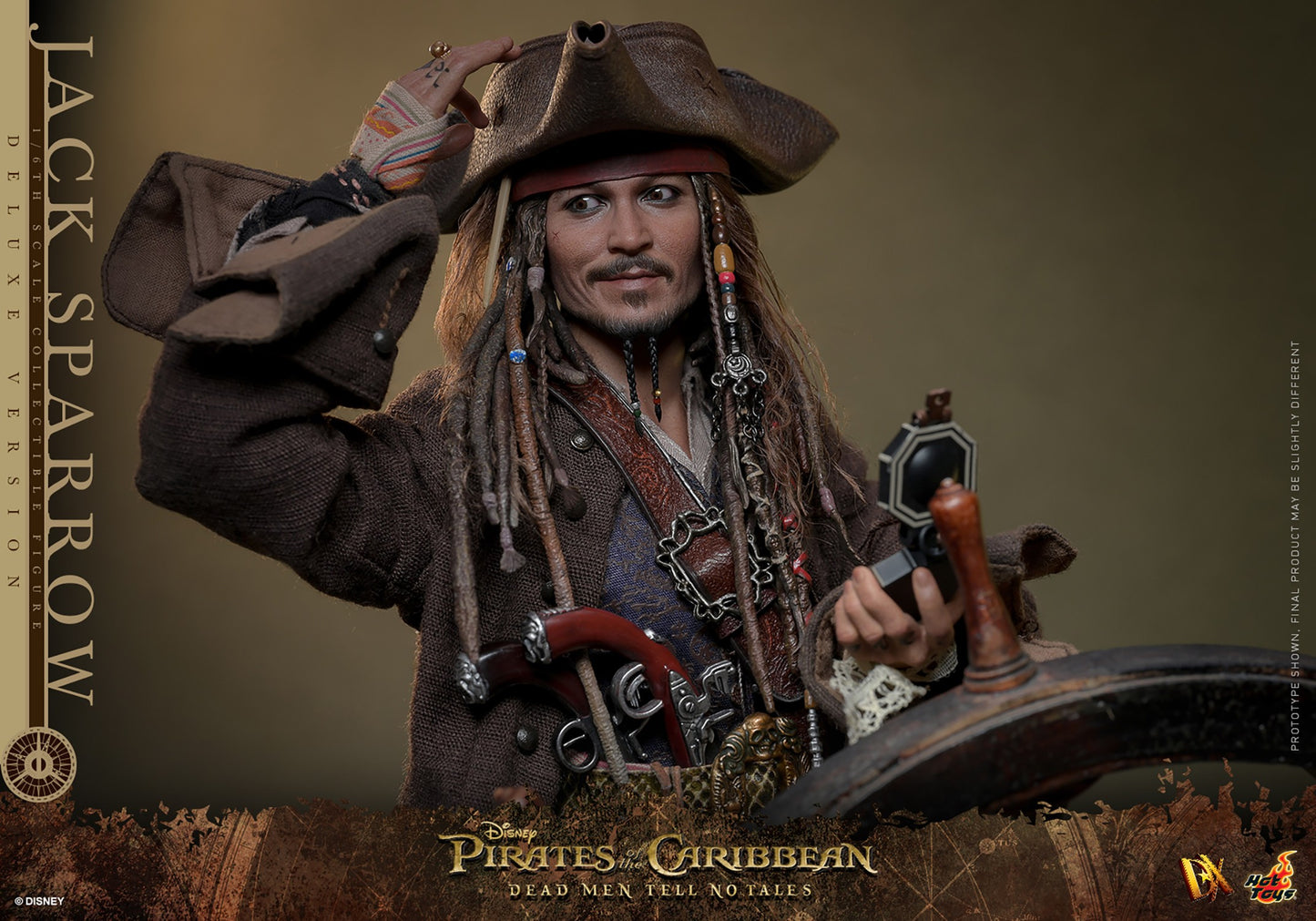 Hot Toys - Jack Sparrow - Deluxe Version - POTC - DMTNT -DX38 - 1:6 Scale Action Figure