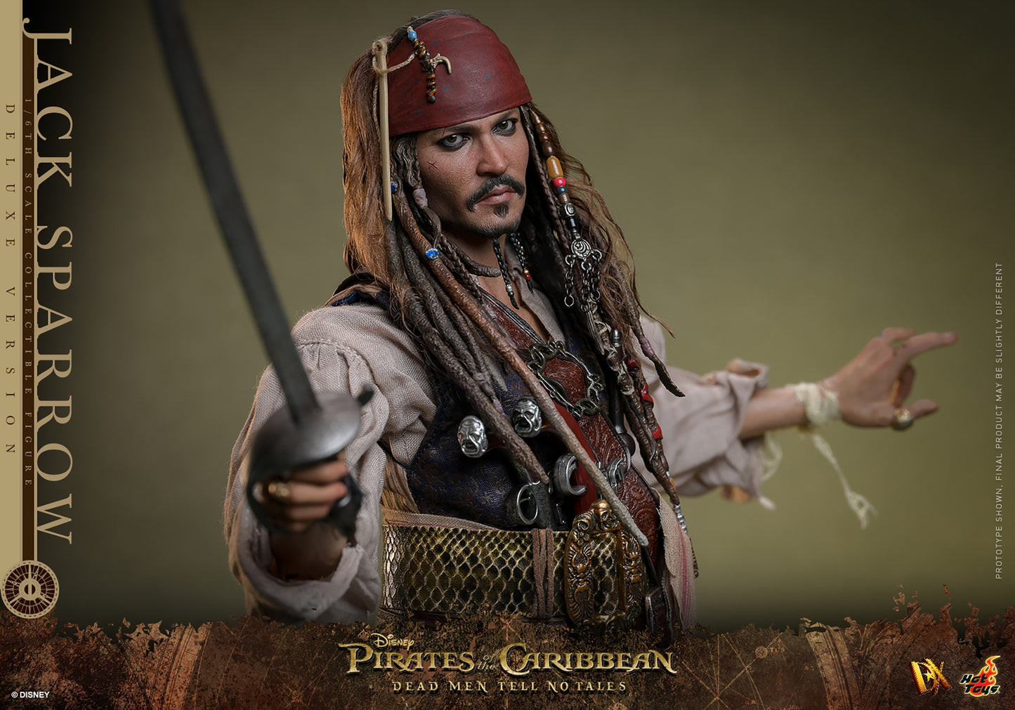 Hot Toys - Jack Sparrow - Deluxe Version - POTC - DMTNT -DX38 - 1:6 Scale Action Figure