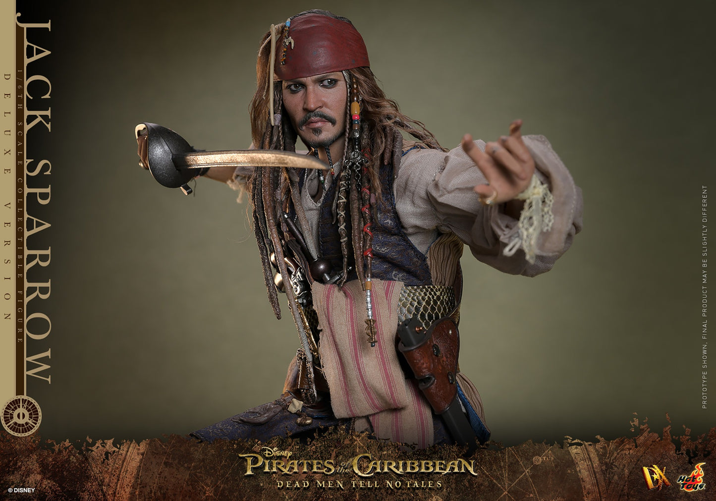 Hot Toys - Jack Sparrow - Deluxe Version - POTC - DMTNT -DX38 - 1:6 Scale Action Figure