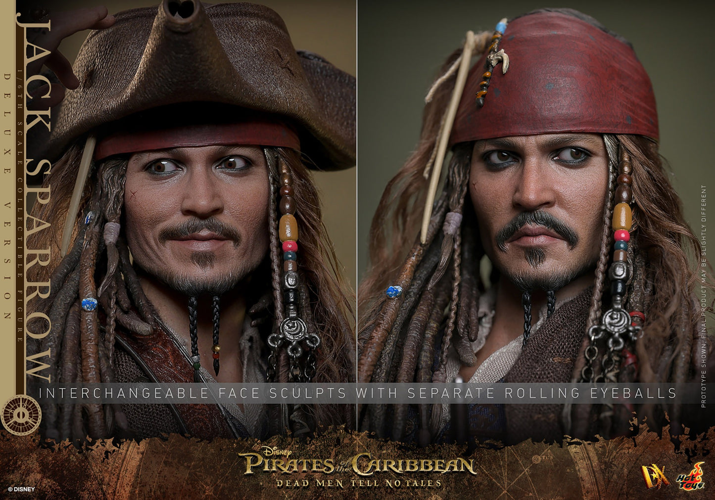 Hot Toys - Jack Sparrow - Deluxe Version - POTC - DMTNT -DX38 - 1:6 Scale Action Figure