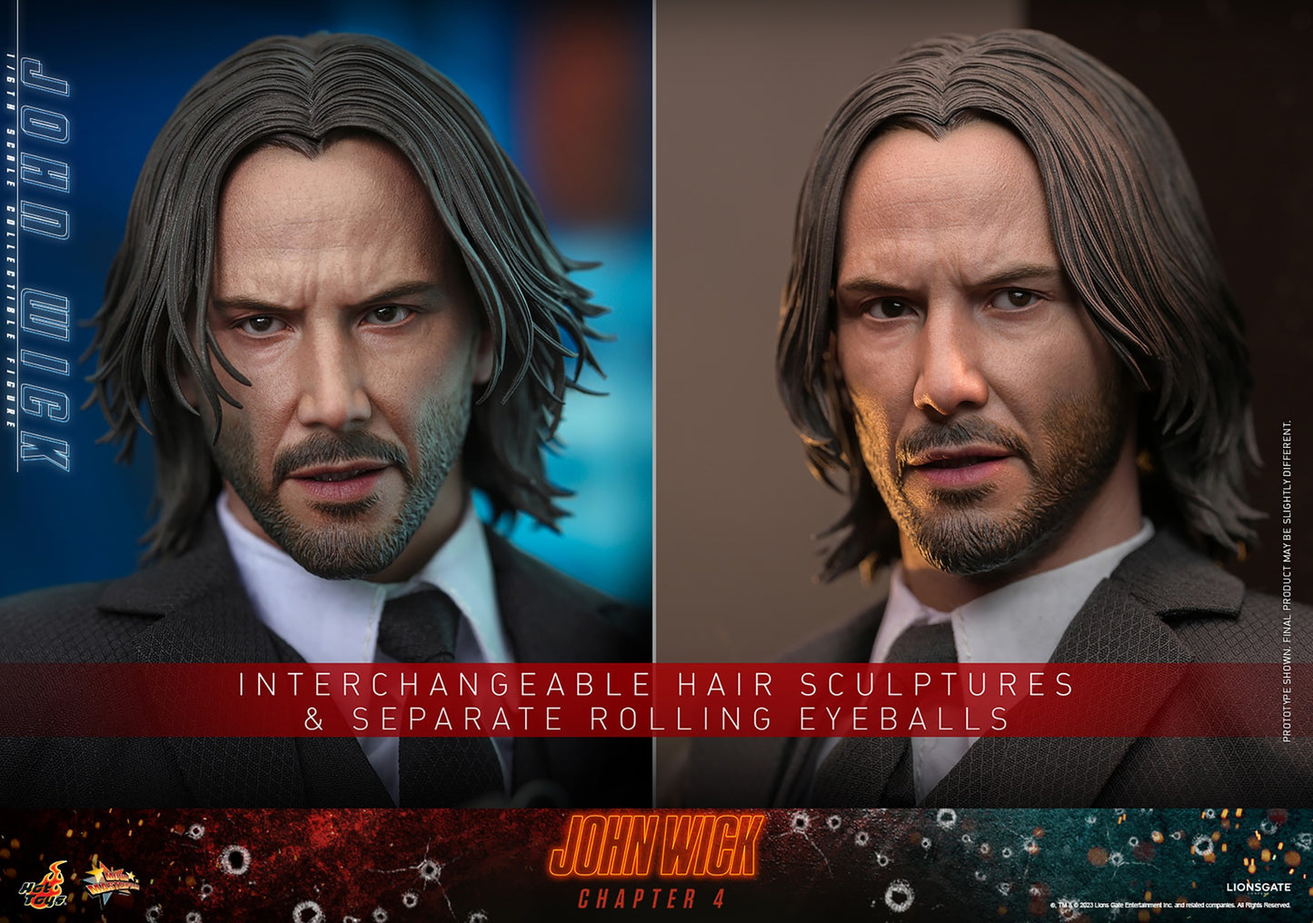 Hot Toys - John Wick 4 - Keanu Reeves - MMS729 1:6 Scale Action Figure