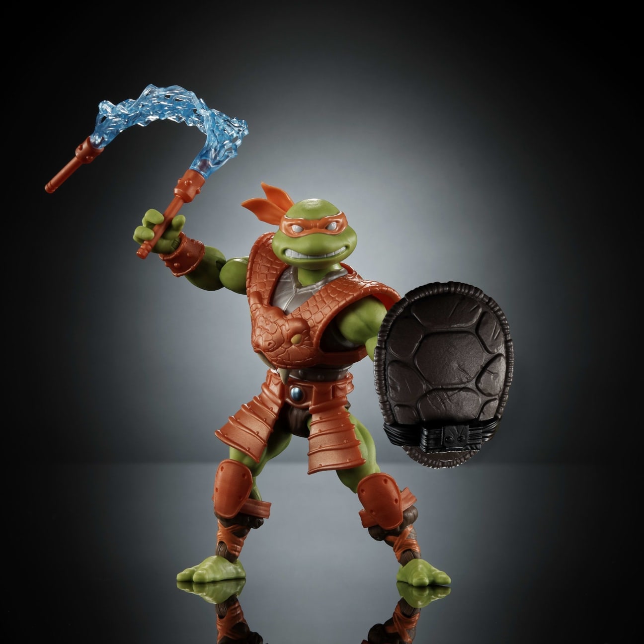 MOTU x TMNT: Turtles of Grayskull Michelangelo (Party Dude) Snake Armour Action Figure