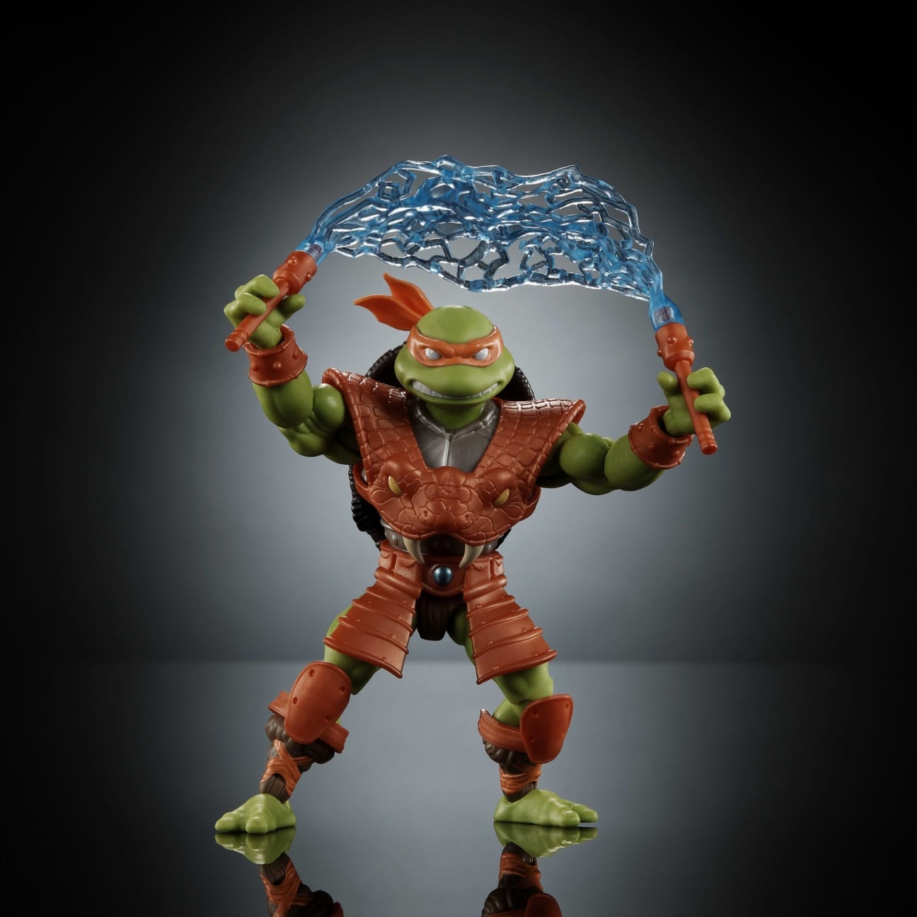 MOTU x TMNT: Turtles of Grayskull Michelangelo (Party Dude) Snake Armour Action Figure