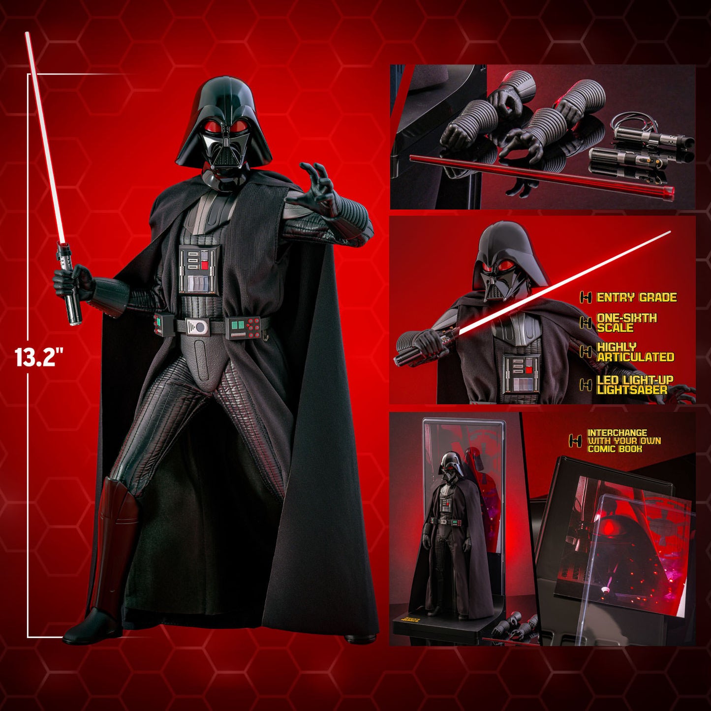Hot Toys Hono Studios Darth Vader Star Wars Rebels 1/6 Scale Action Figure