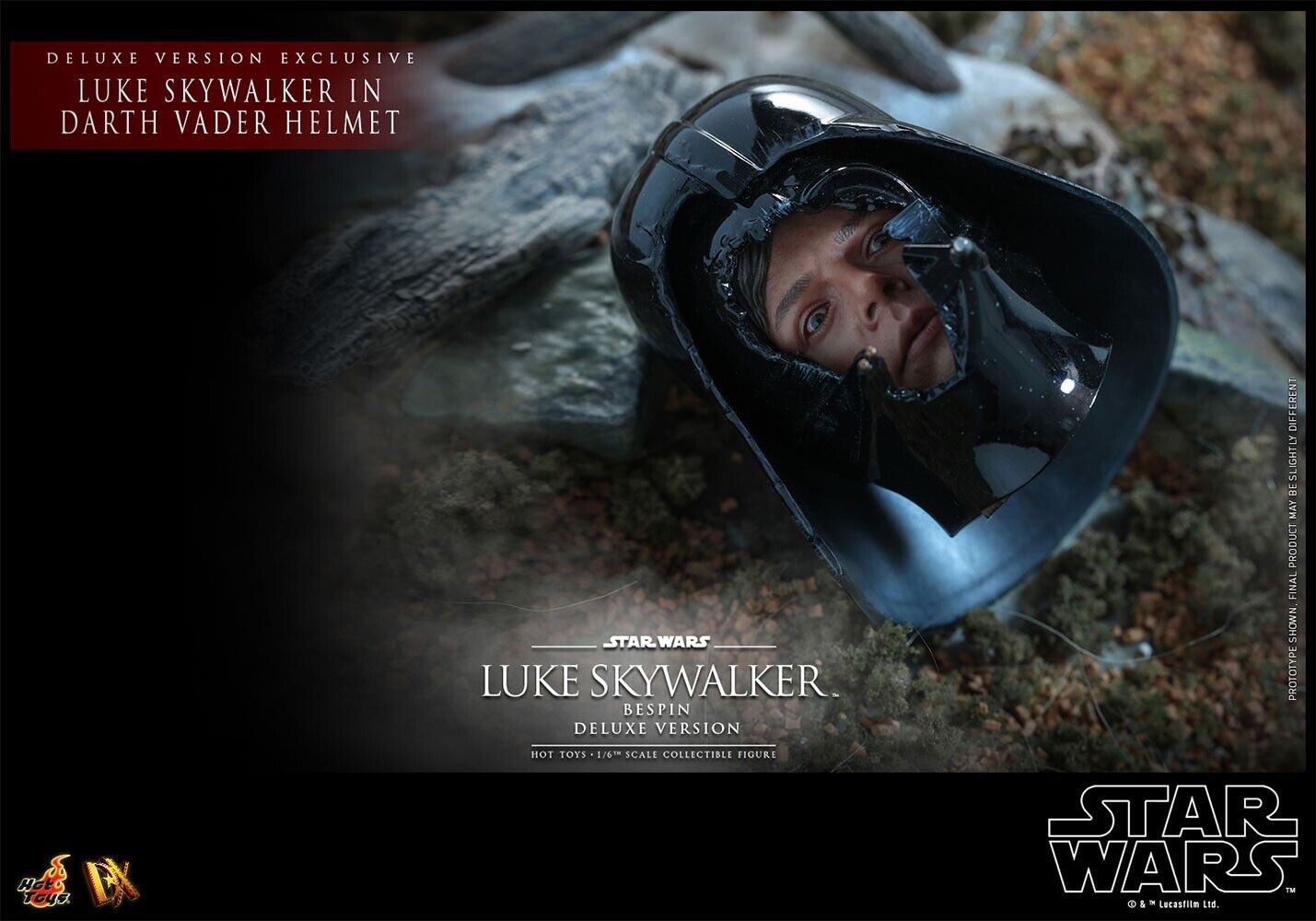 Hot Toys Star Wars Luke Skywalker Darth Vader Severed Helmet DX25 1/6 Empire Strikes Back