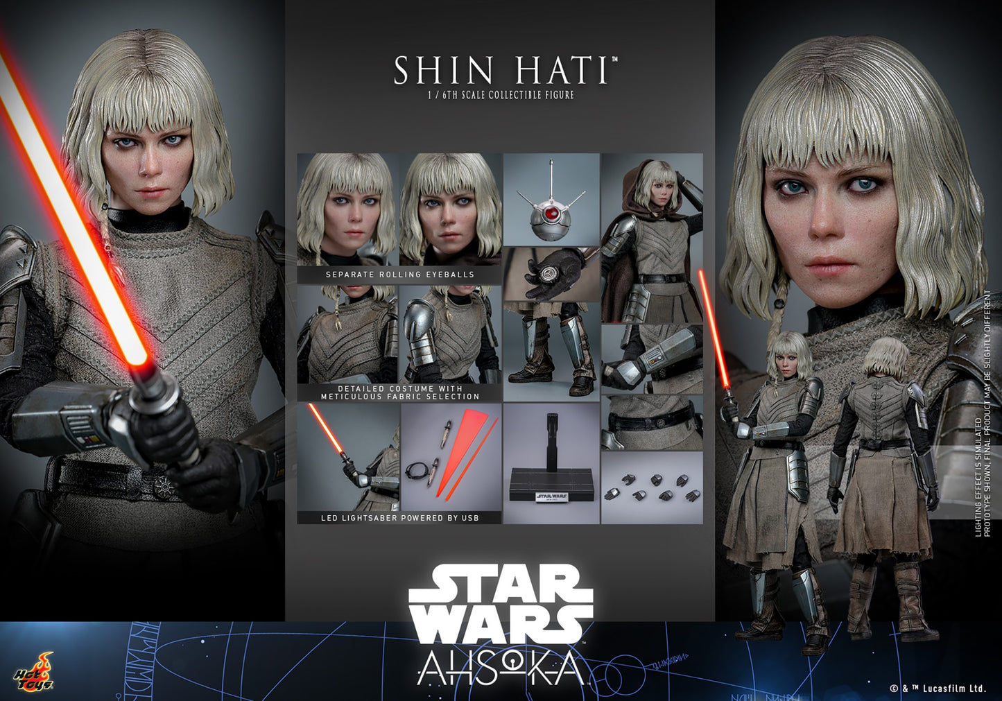 Hot Toys - Shin Hati - Star Wars: Ahsoka - TMS124 - 1:6 Scale Action Figure Set