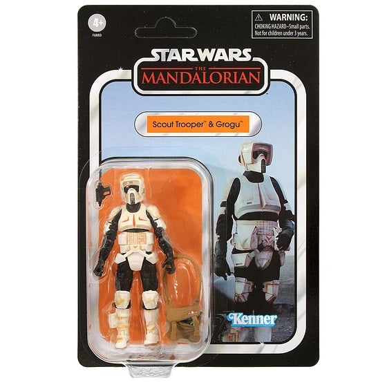Star Wars: The Mandalorian Vintage Collection Vehicle with Figures Speeder Bike with Scout Trooper & Grogu