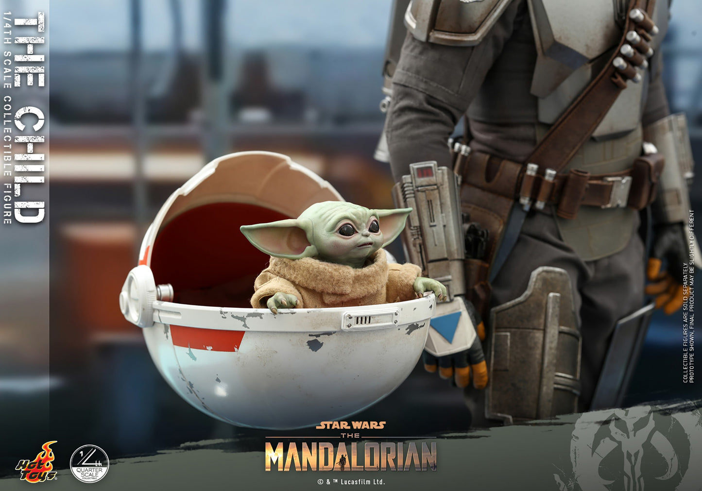 Hot Toys - Grogu - Star Wars - The Mandalorian - QS018 - 1:4 Scale Action Figure Set