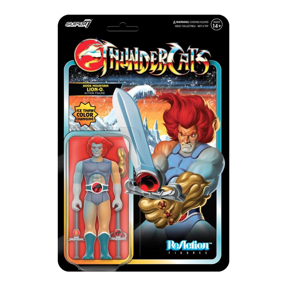 Super7 - Thundercats - Hook Mountain Lion-O (Ice Thaw Colour Change) - Vintage Retro Action Figure