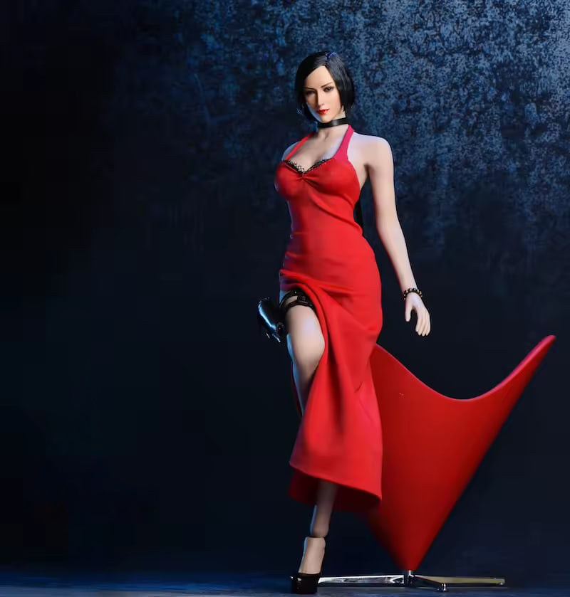 1/6 Scale 1/6 Scale VSToys Ada Wong Evening Dress Clothes Set - Black / Red