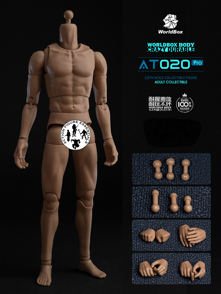 WorldBox AT020 Pro Crazy Durable Male Body Set – 1/6 Scale