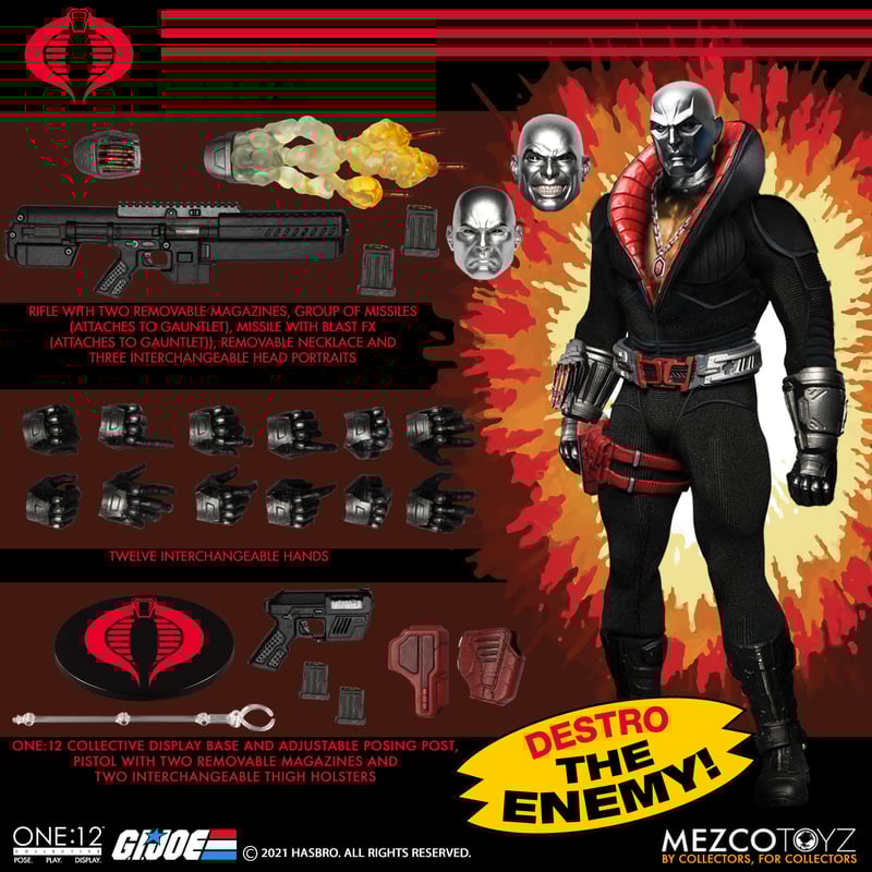 G.I. Joe: Destro - ONE:12 COLLECTIVE - Action Figure - Mezco
