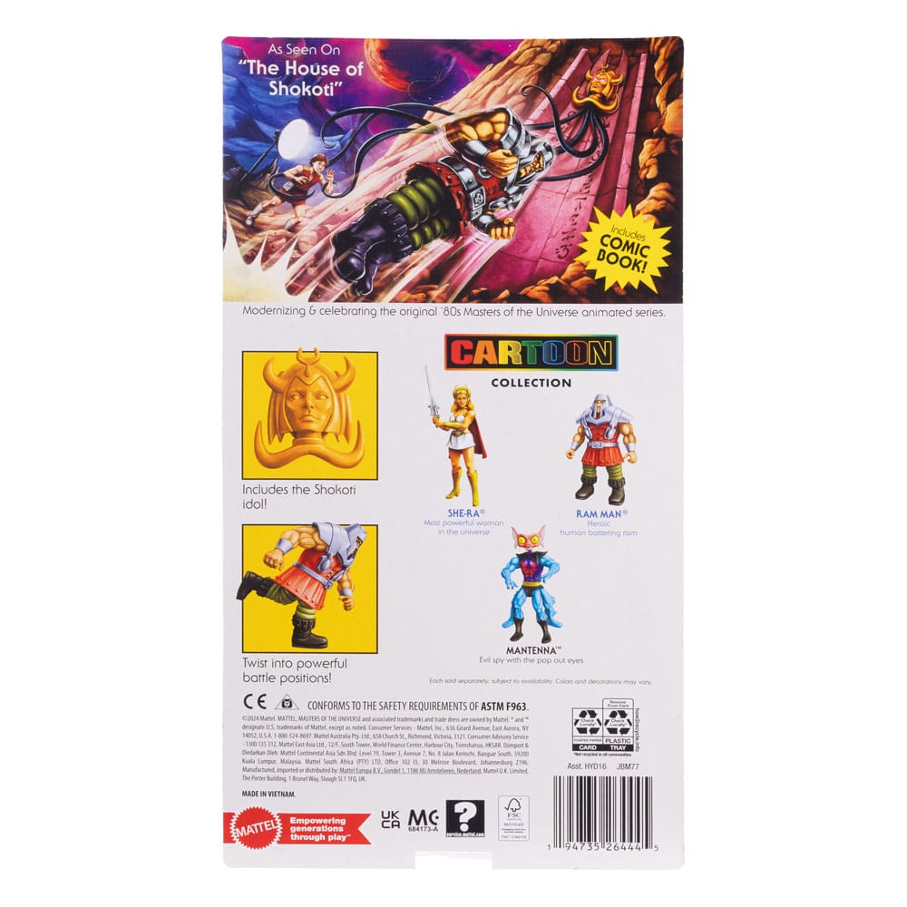 Masters Of The Universe Ram Man - Origins (Cartoon Collection) 5.5-Inch Action Figure Mattel Damaged Packaging