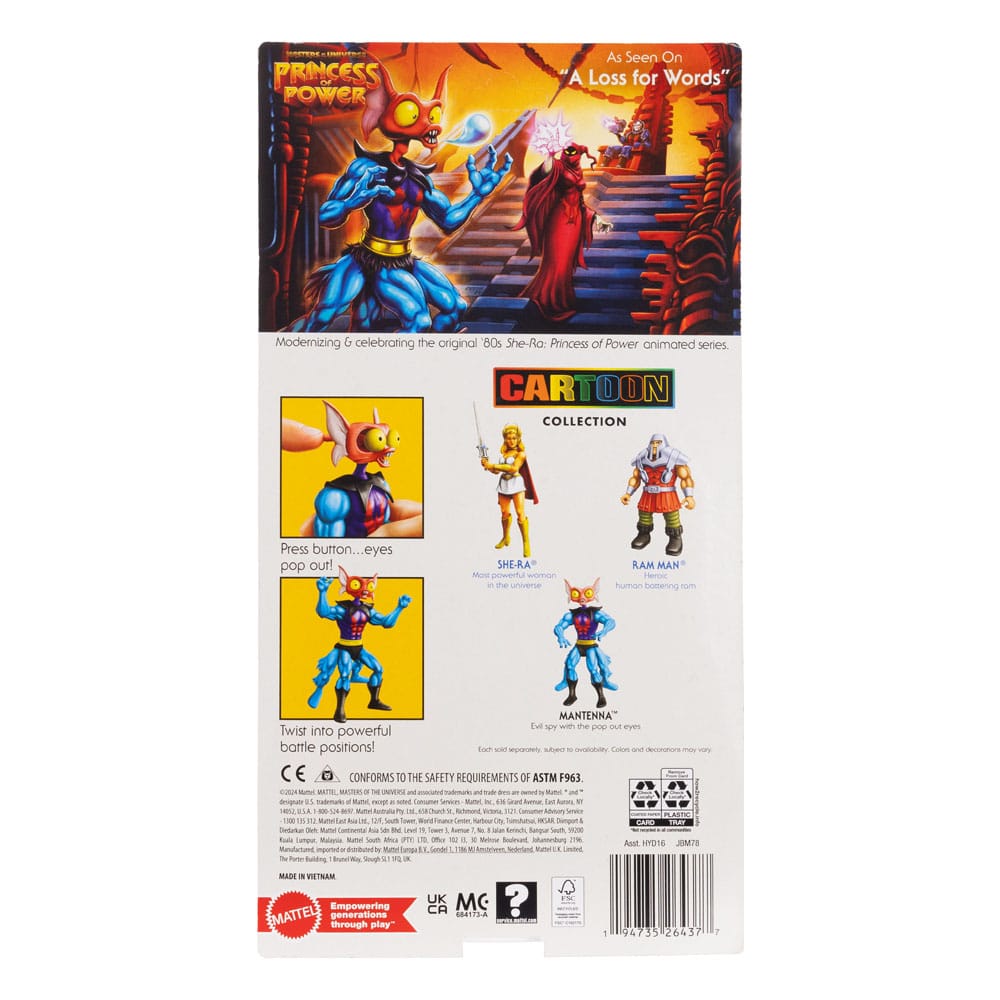 Masters Of The Universe Mantenna - Origins (Cartoon Collection) 5.5-Inch Action Figure Mattel