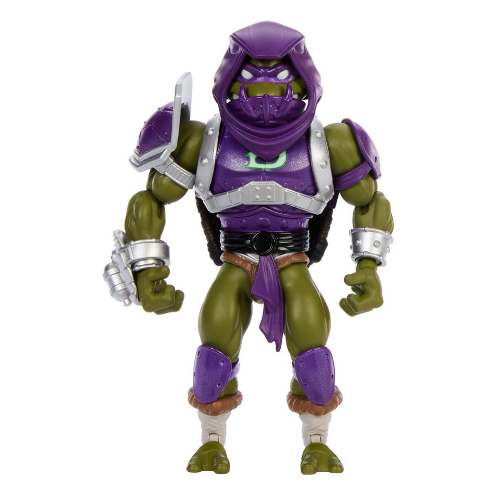 MOTU x TMNT: Turtles of Grayskull Donatello Action Figure Snake Hunting Tech Head