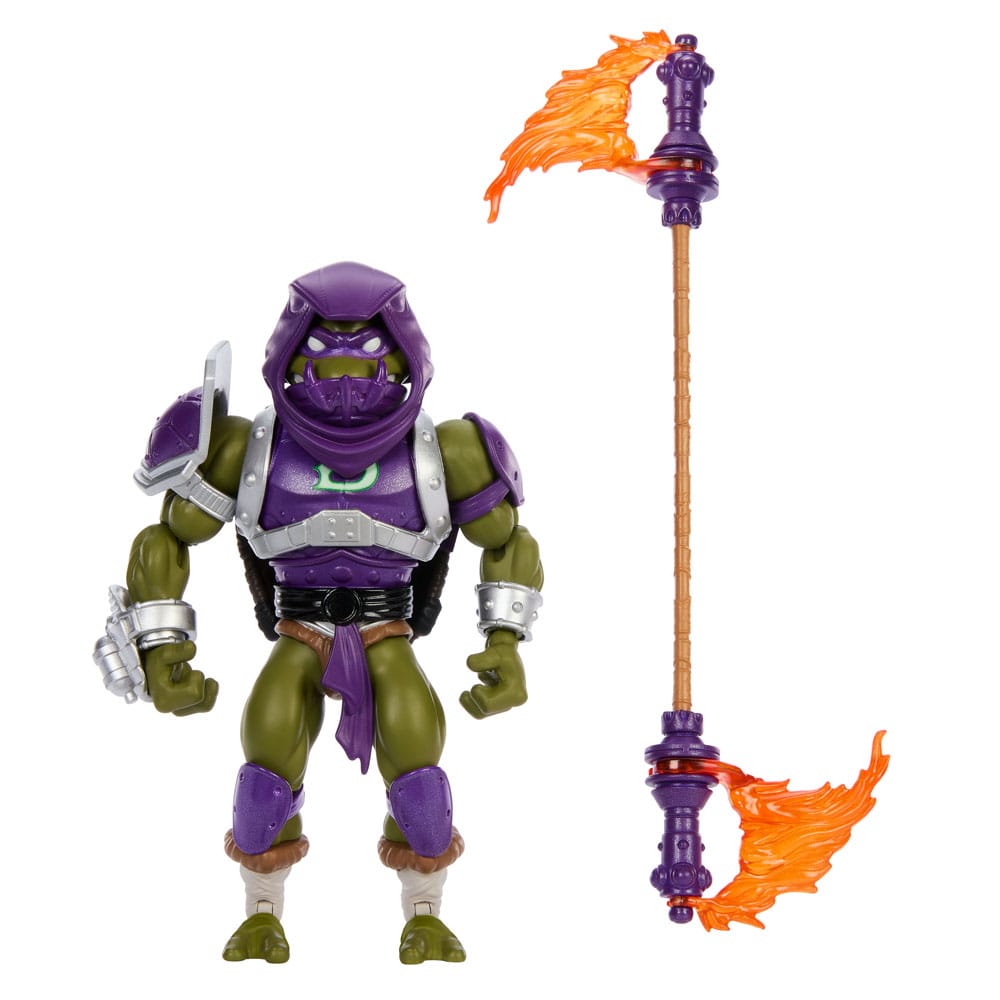 MOTU x TMNT: Turtles of Grayskull Donatello Action Figure Snake Hunting Tech Head